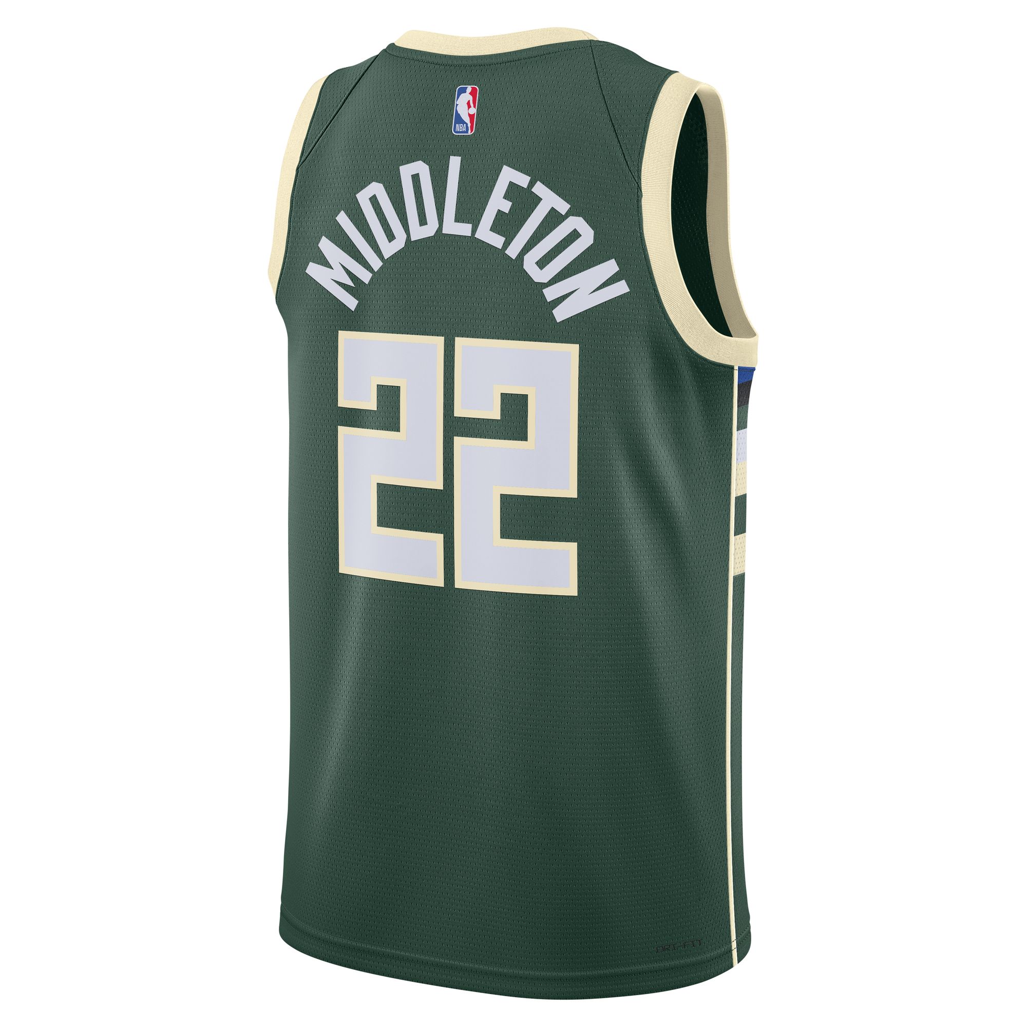 Khris Middleton Milwaukee Bucks Unisex Swingman Jersey - Icon Edition - Hunter Green