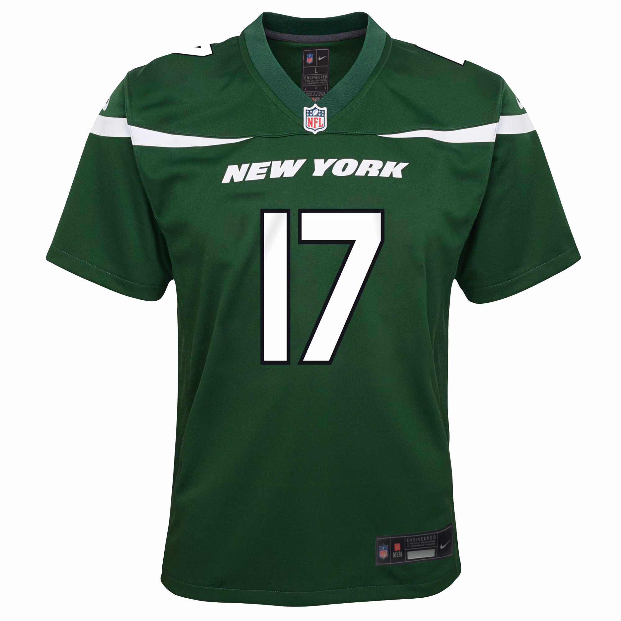 Garrett Wilson New York Jets Youth Game Jersey - Green