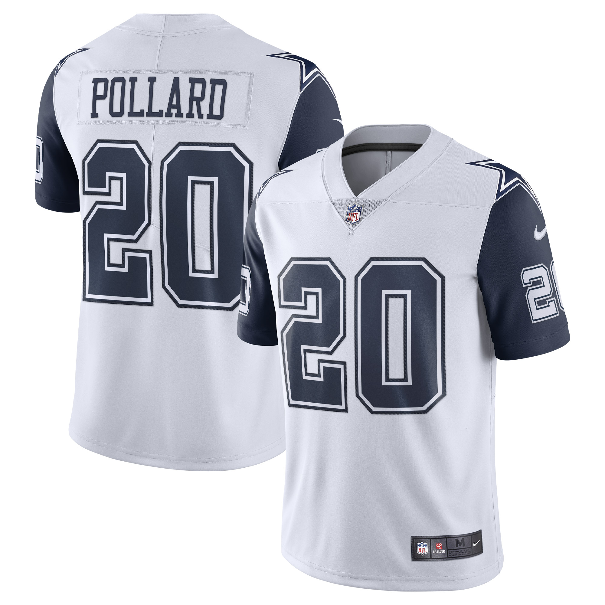 Tony Pollard Dallas Cowboys  Vapor Limited Jersey - White