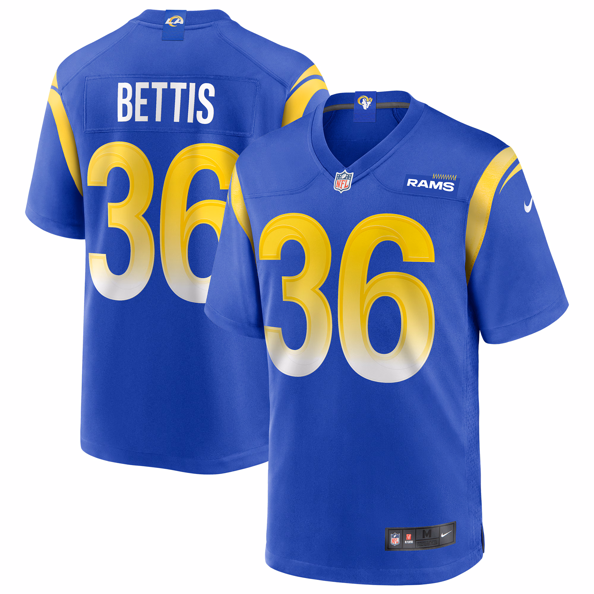 Jerome Bettis Los Angeles Rams Game Retired Player Jersey - Royal