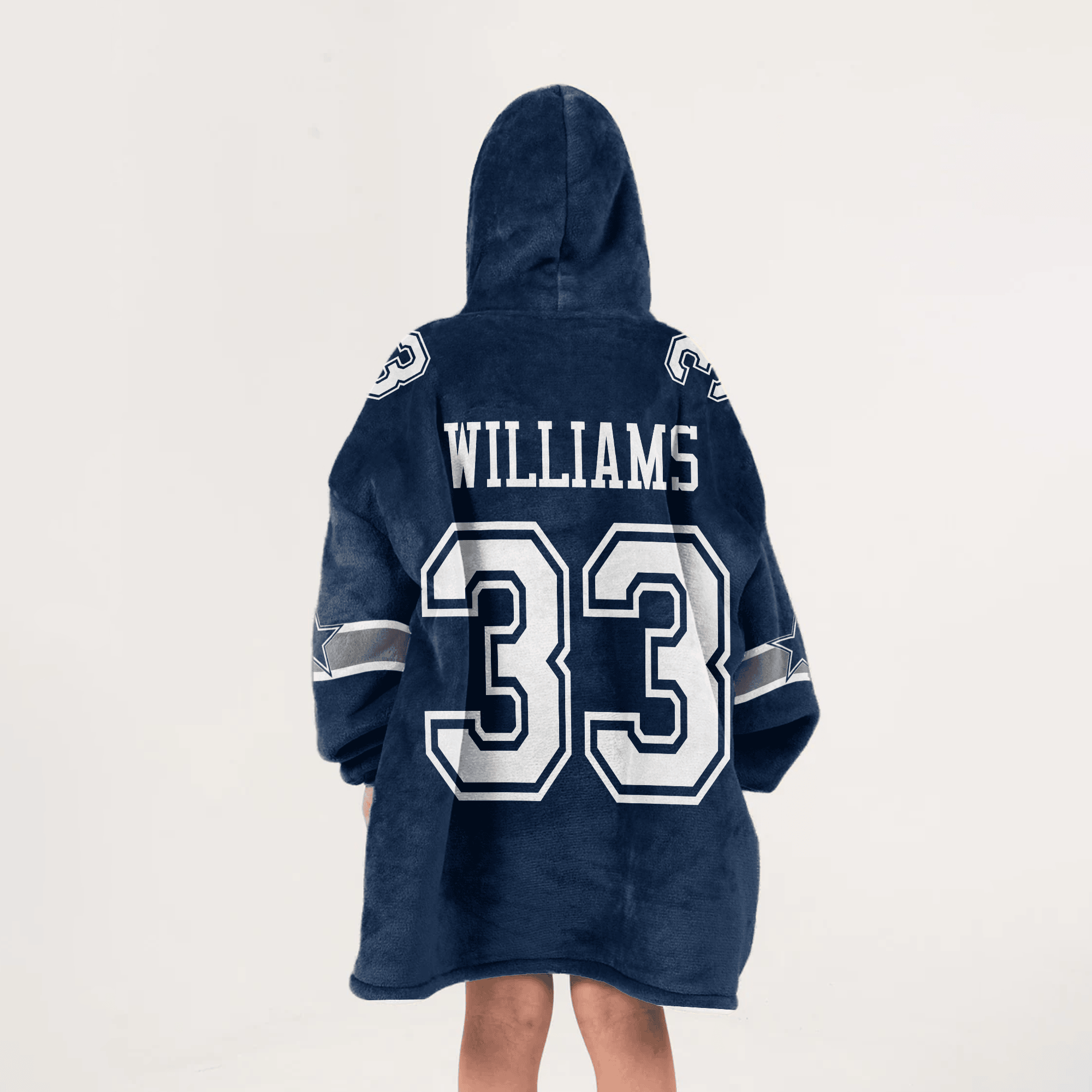Kid J.W 33 Dallas Football Unisex Blanket Hoodie