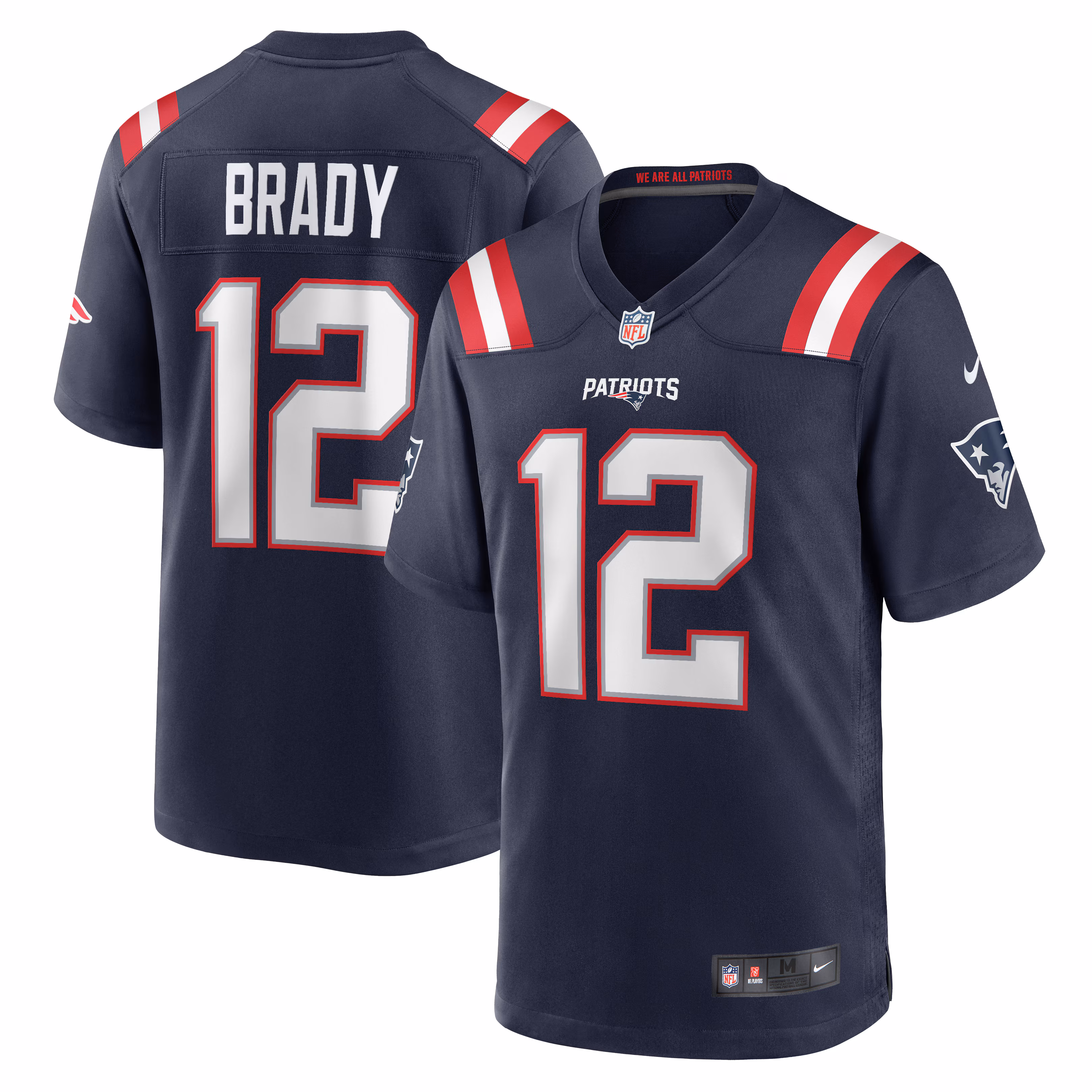 Tom Brady New England Patriots Game Retired Player Jersey - Navy