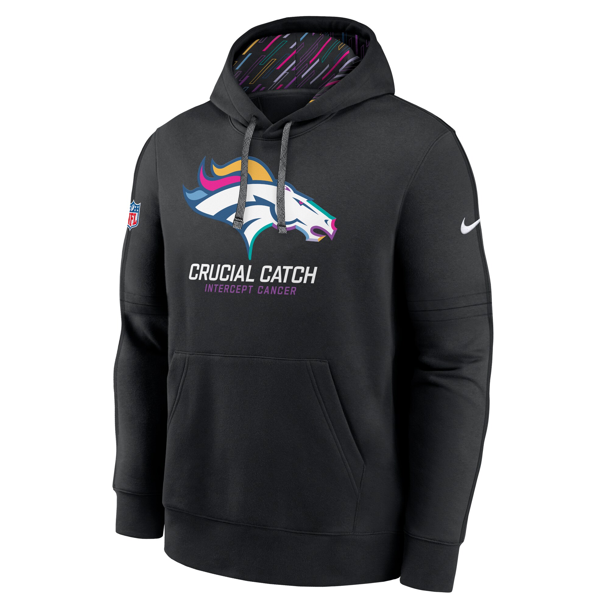 Denver Broncos 2024 NFL Crucial Catch Club Pullover Hoodie - Black