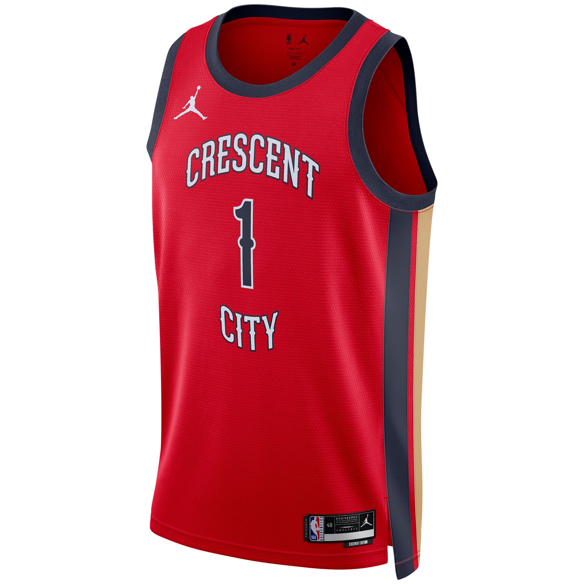Zion Williamson New Orleans Pelicans  Unisex Swingman Jersey - Red - Statement Edition