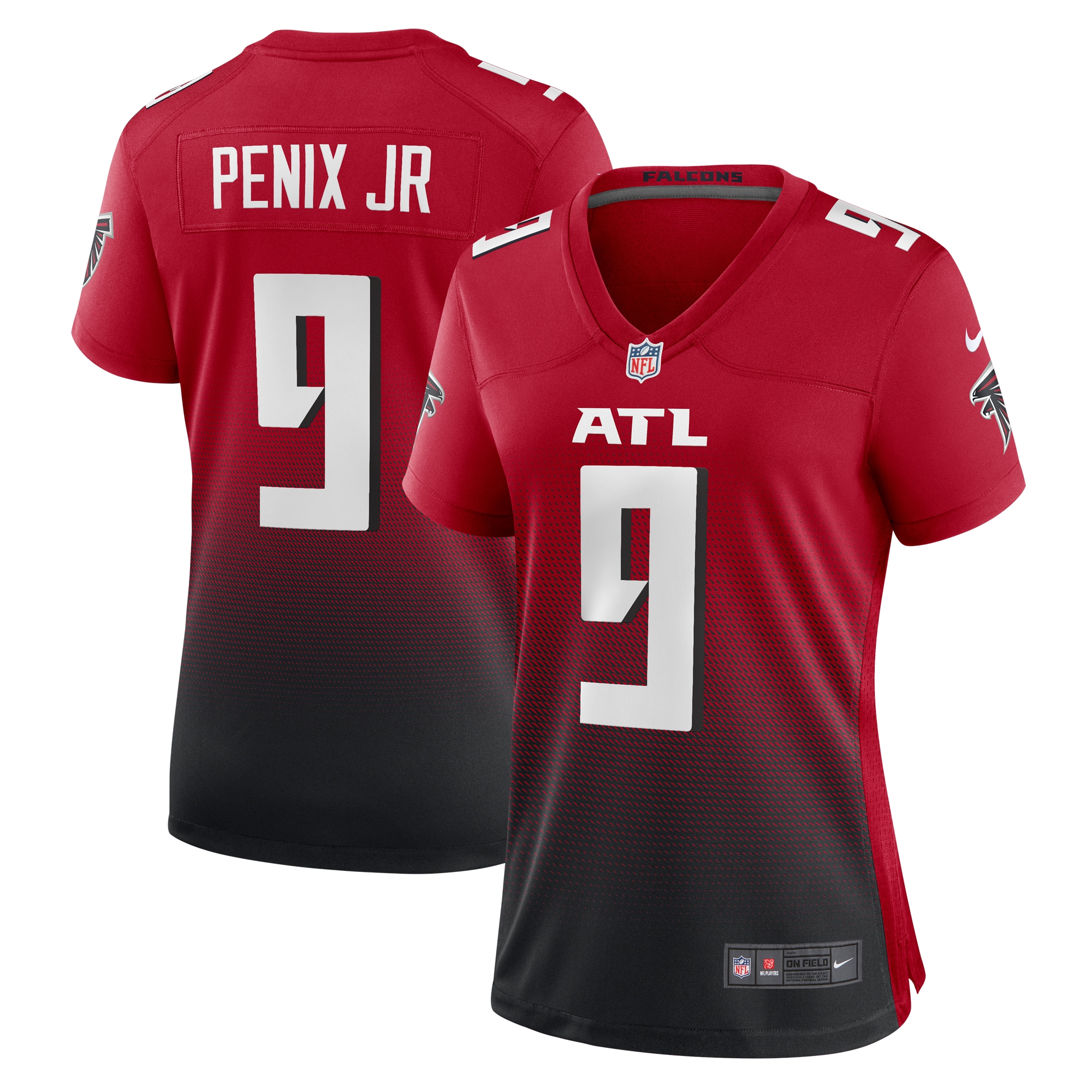 Michael Penix Jr. Atlanta Falcons Women's Alternate Game Jersey -  Red