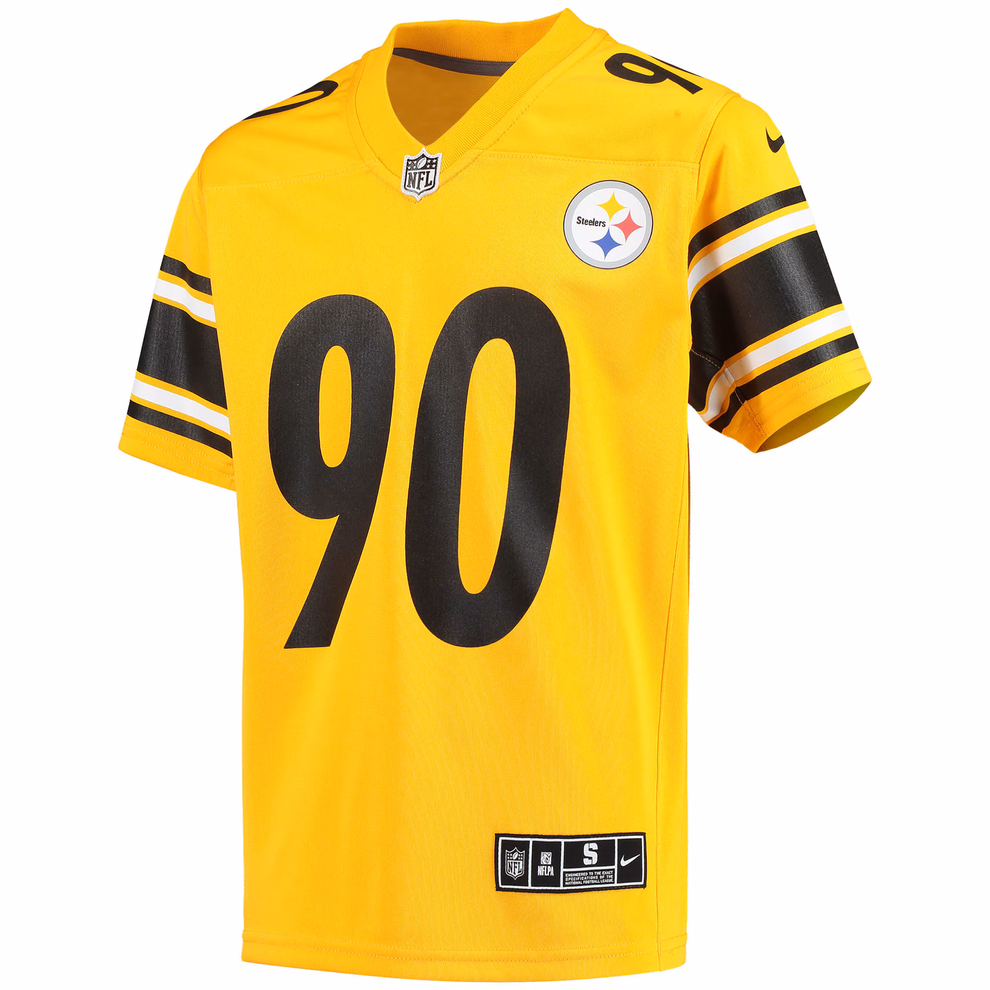 T.J. Watt Pittsburgh Steelers Youth Inverted Team Game Jersey - Gold