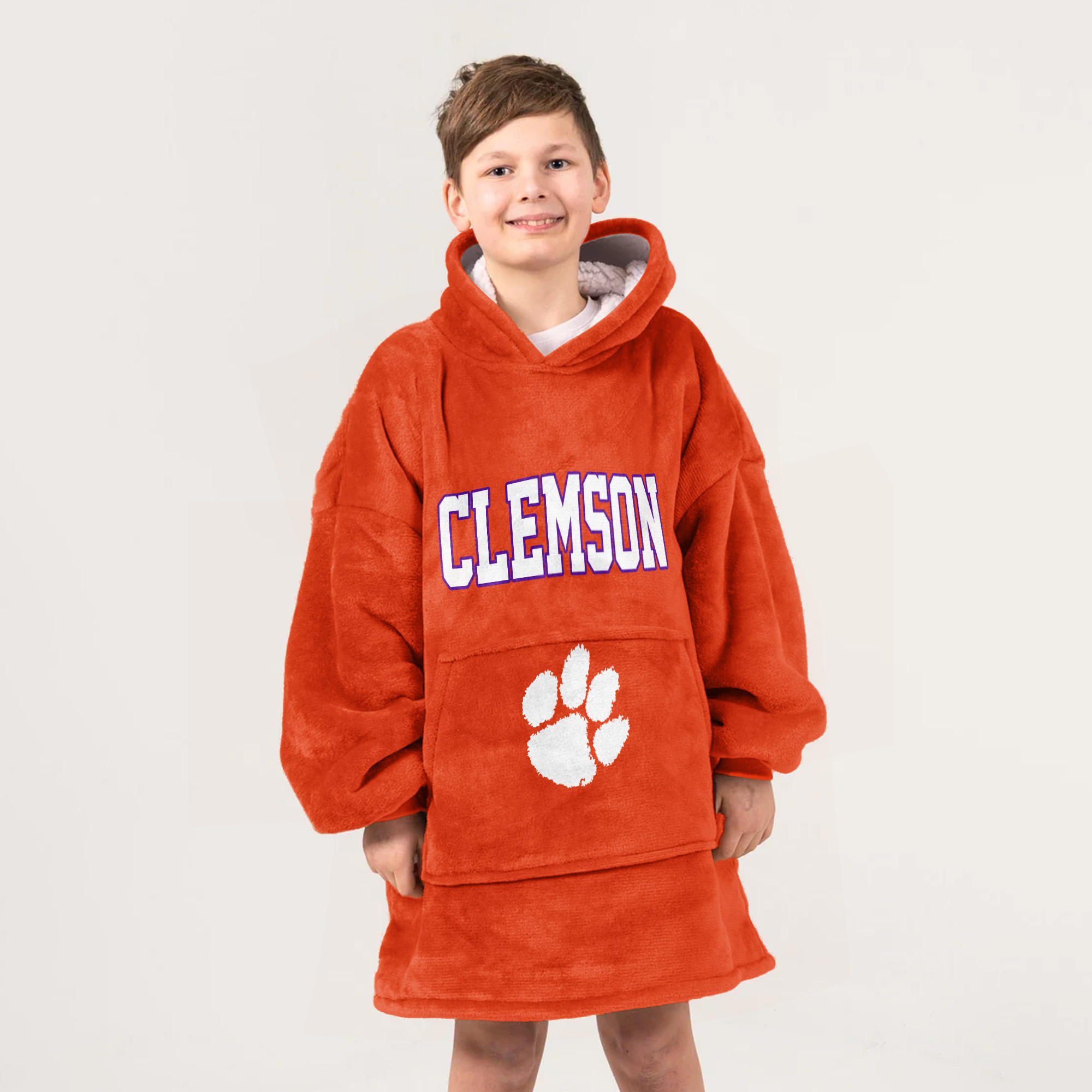 Adult Clemson Football Unisex Blanket Hoodie
