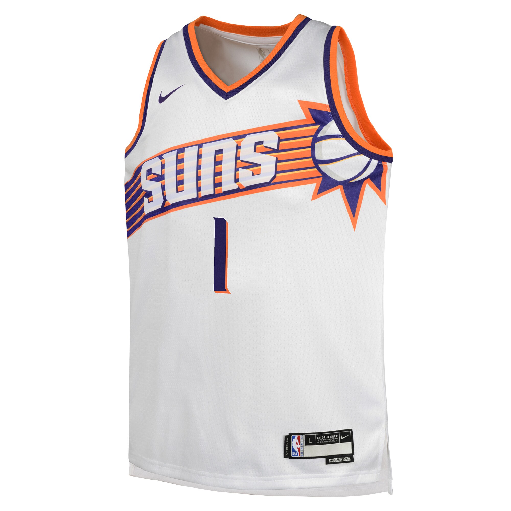 Devin Booker Phoenix Suns Youth Swingman Jersey - Association Edition - White