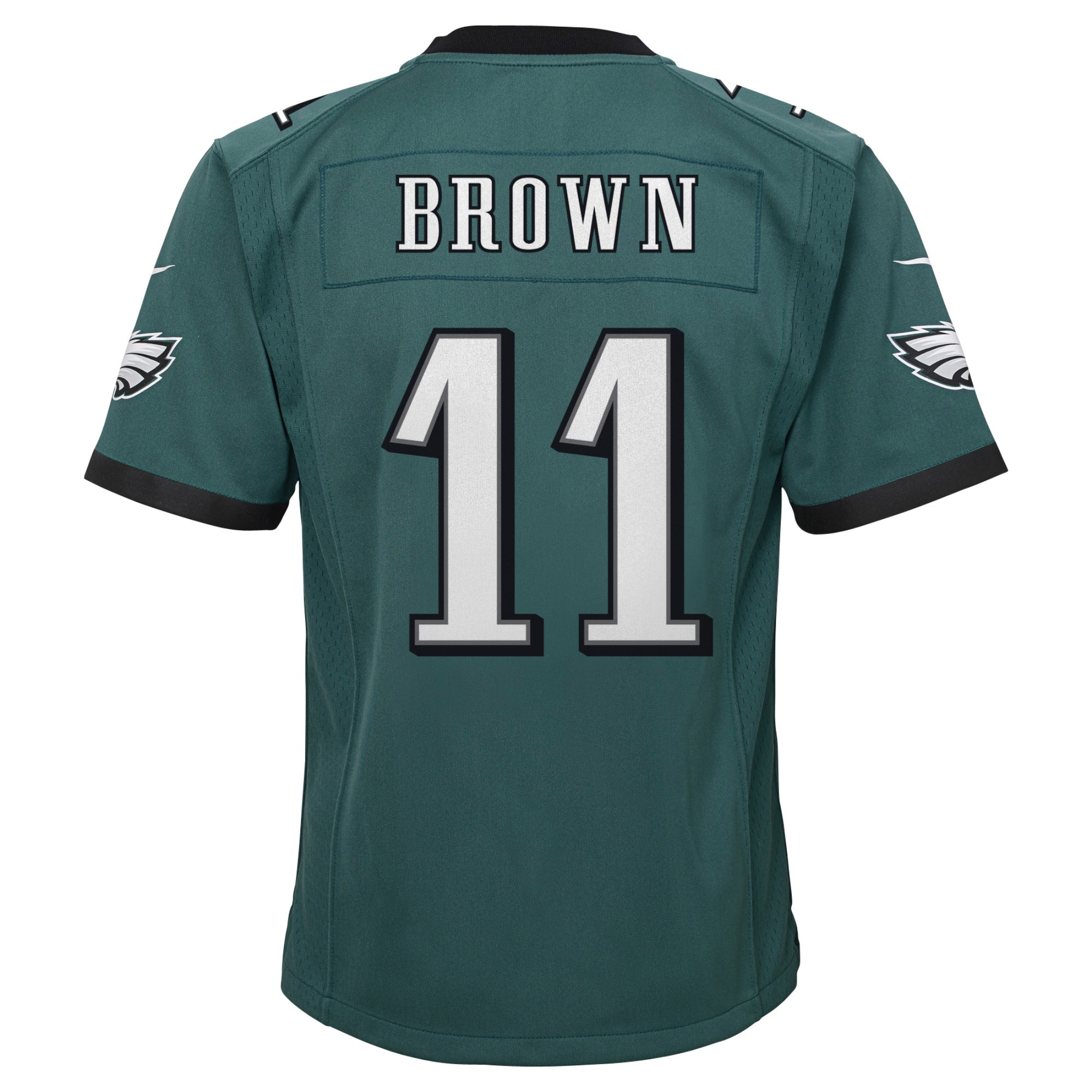 A.J. Brown Philadelphia Eagles  Youth Game Jersey - Midnight Green