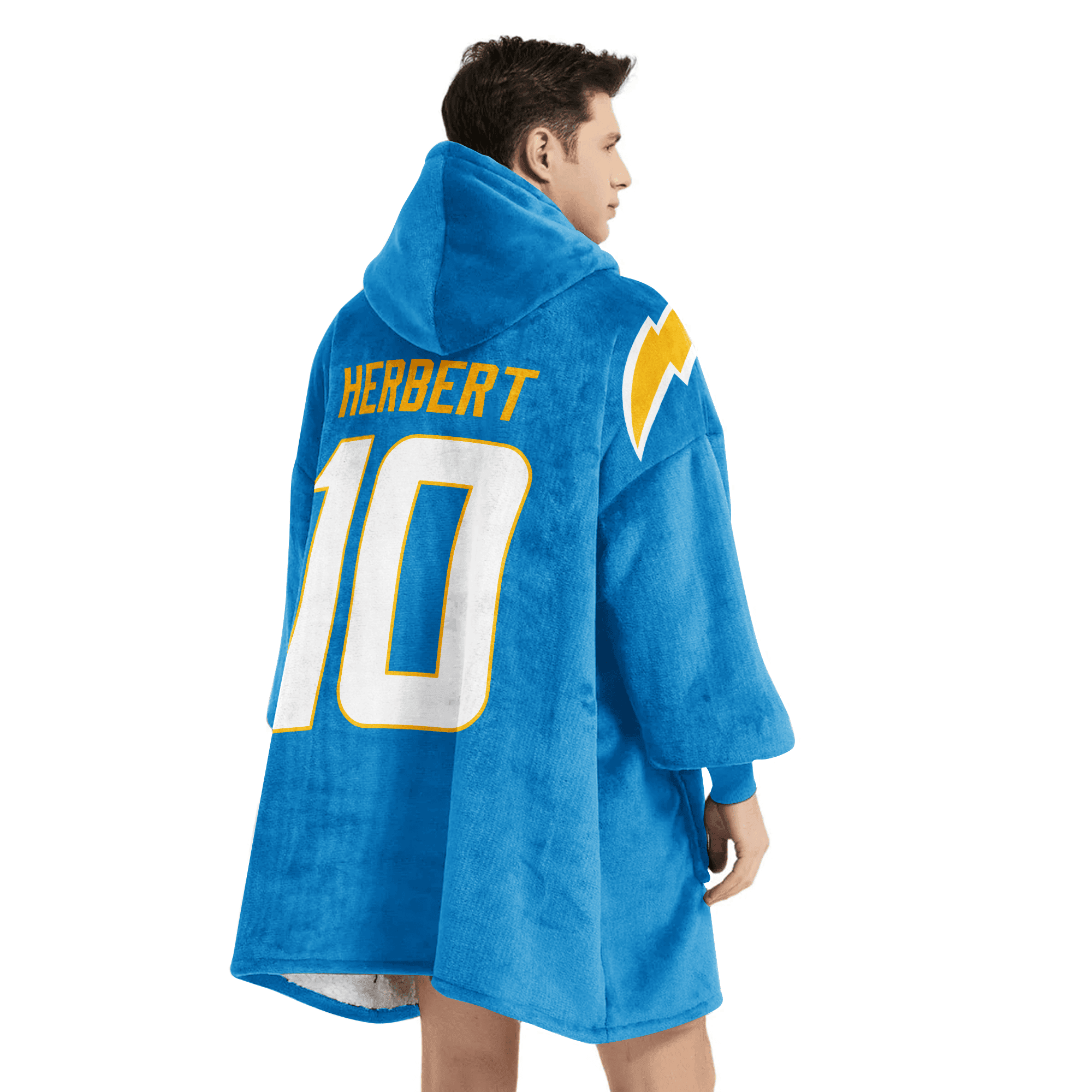 Adult Captain JH 10 Los Angeles Football Unisex Blanket Hoodie