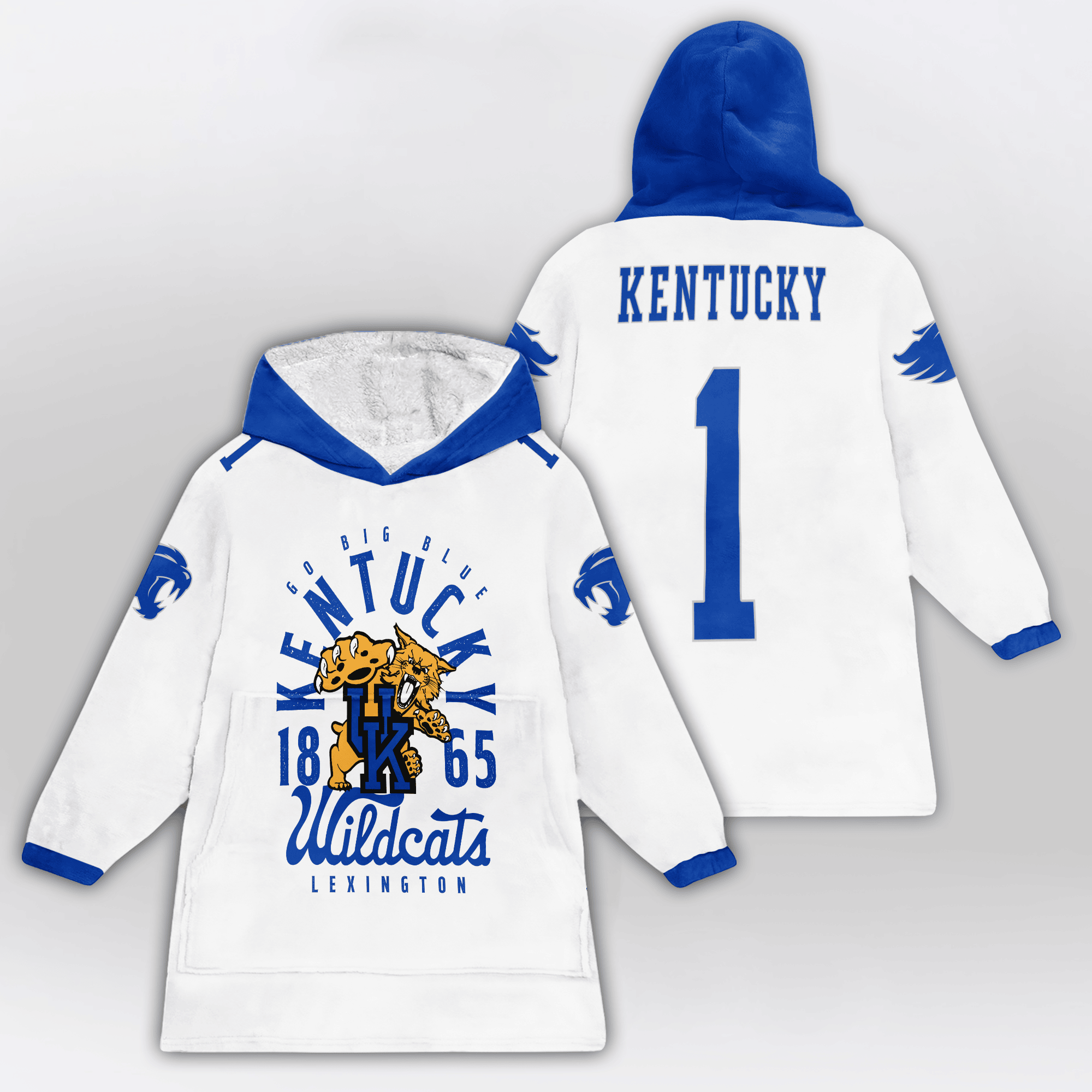 Kid #1 Kentucky Football Unisex Blanket Hoodie