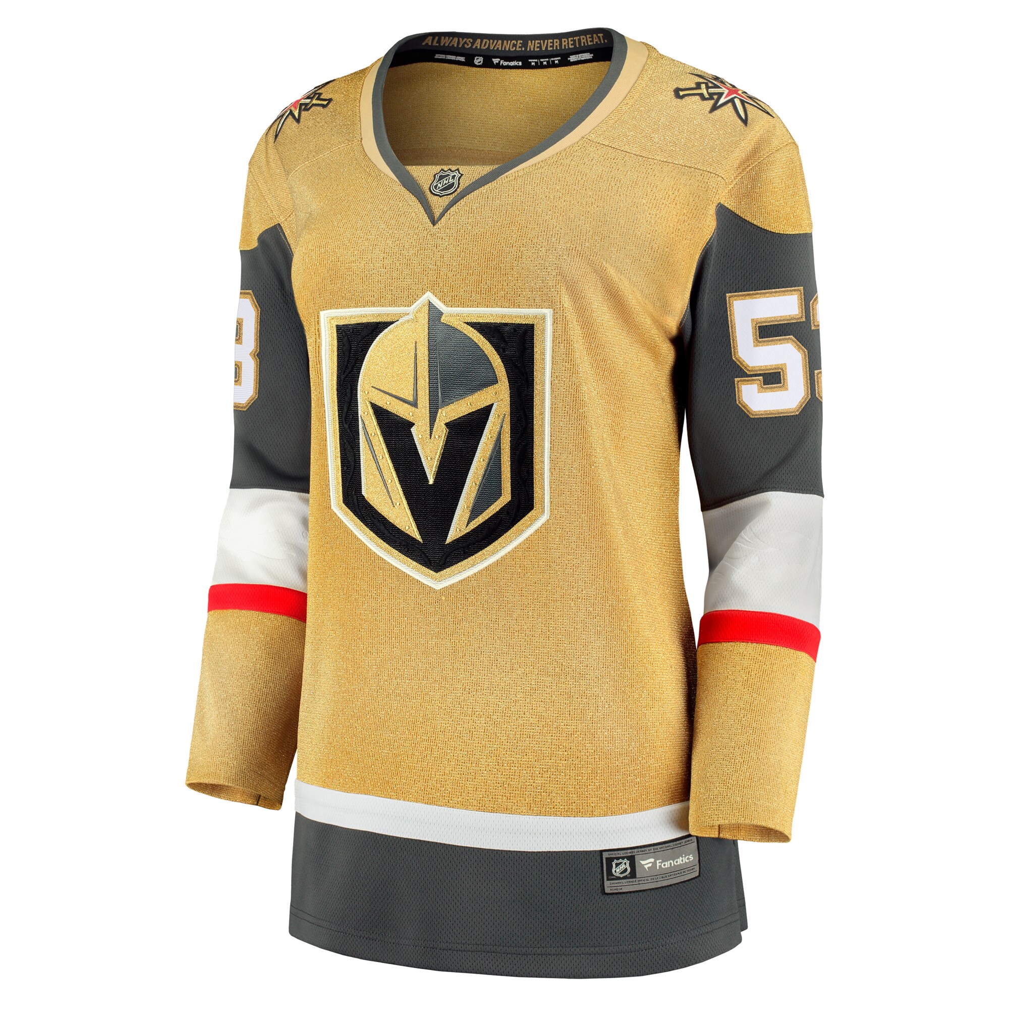 Teddy Blueger Vegas Golden Knights Women's Home Breakaway Jersey - Gold