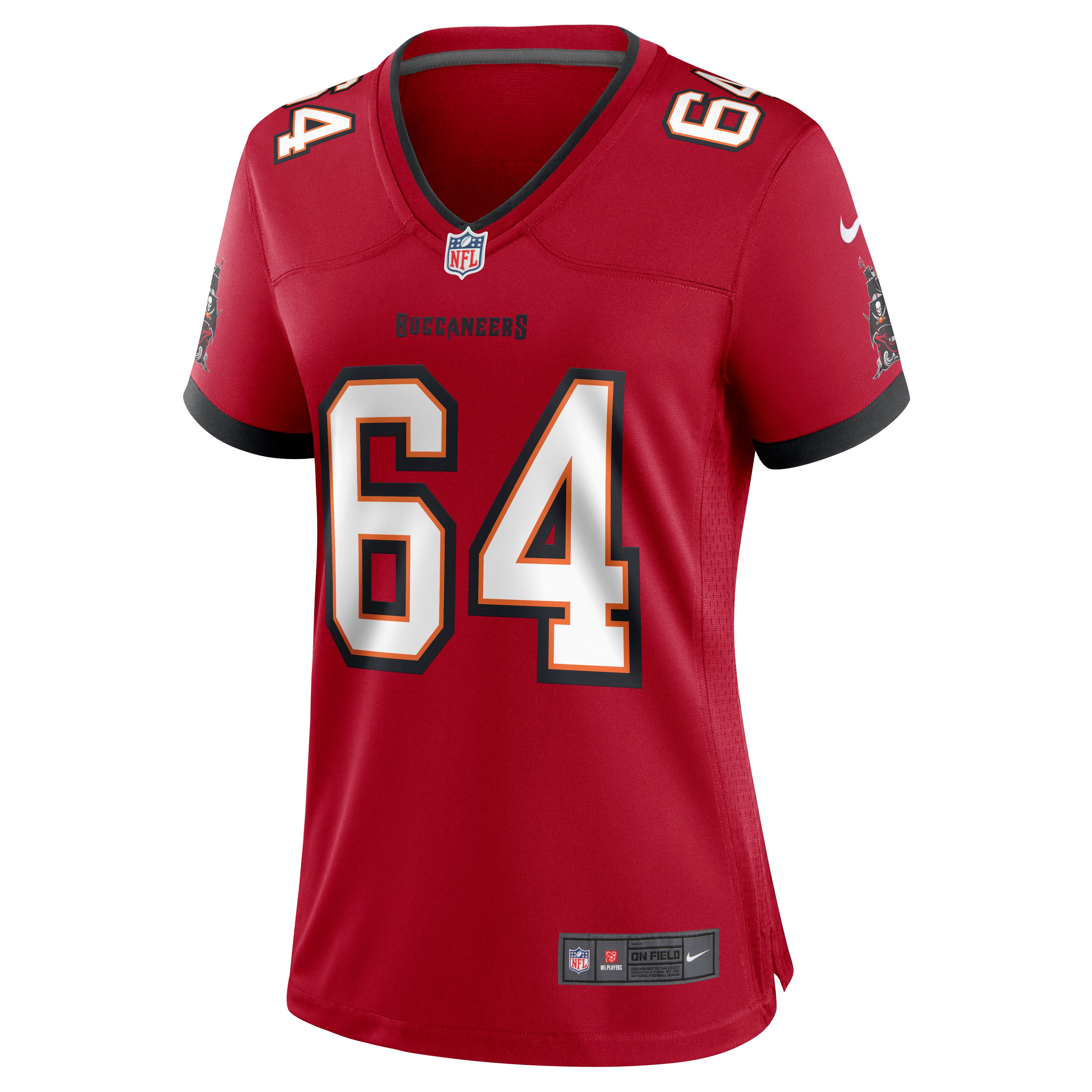 Aaron Stinnie Tampa Bay Buccaneers  Women's Game Jersey - Red