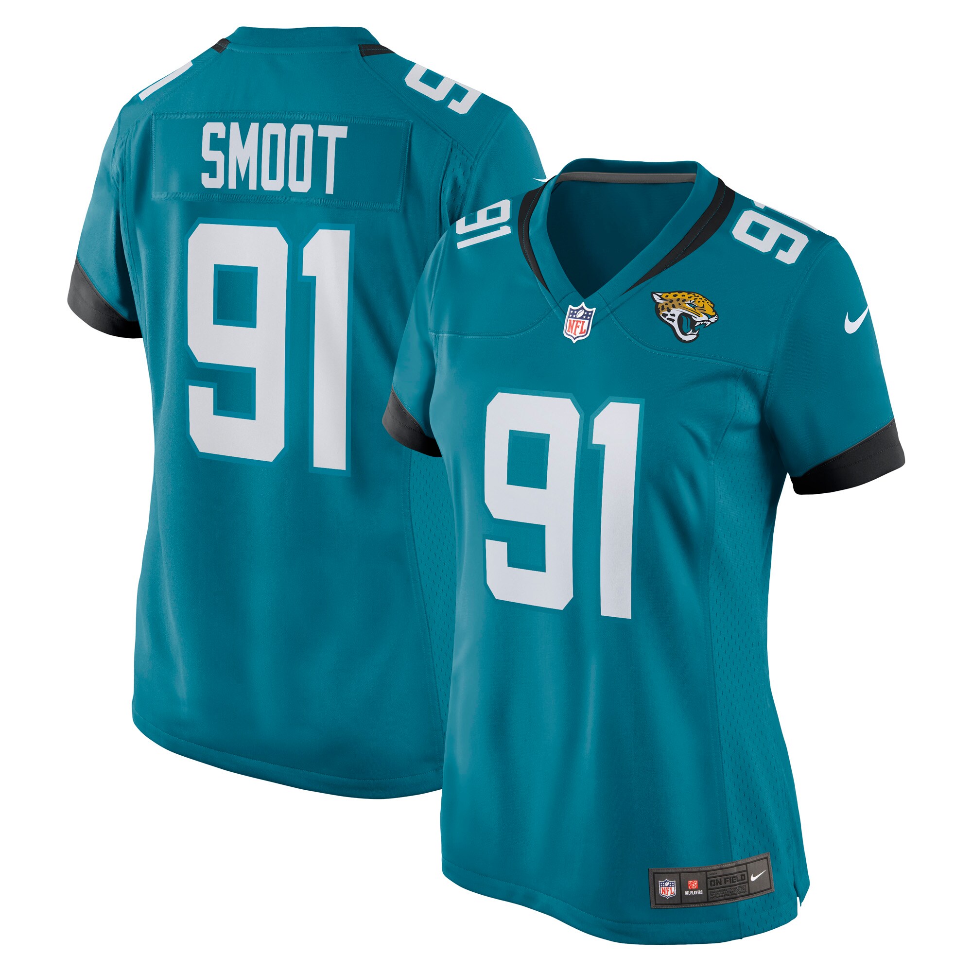 Dawuane Smoot Jacksonville Jaguars Women's Game Jersey - Teal
