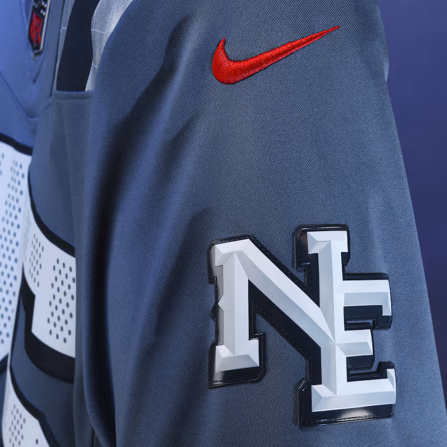 Drake Maye #10 New England Patriots 2025 Rivalries Collection Limited Jersey - Storm Blue