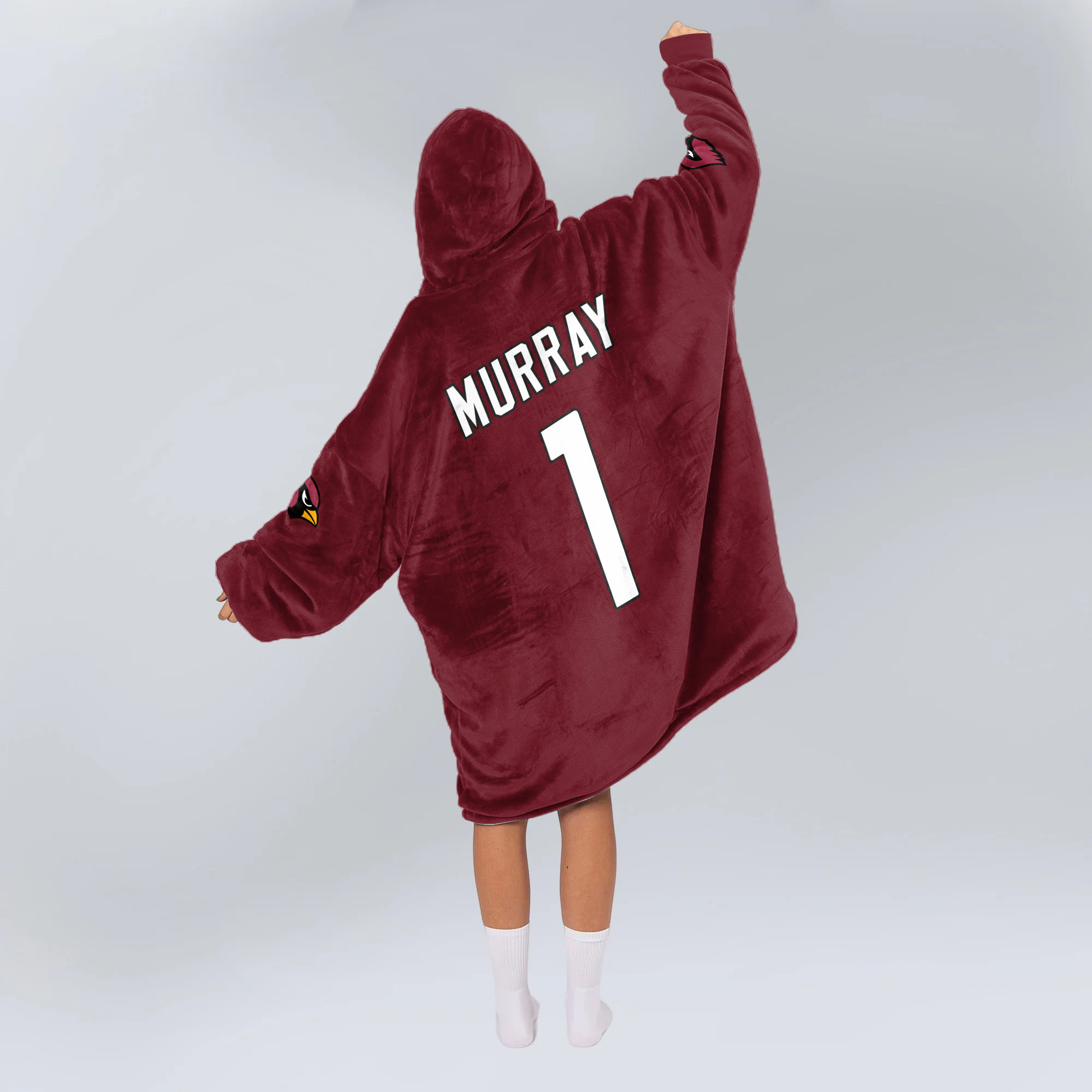 Adult 1 Arizona Cardinals Football Unisex Blanket Hoodie