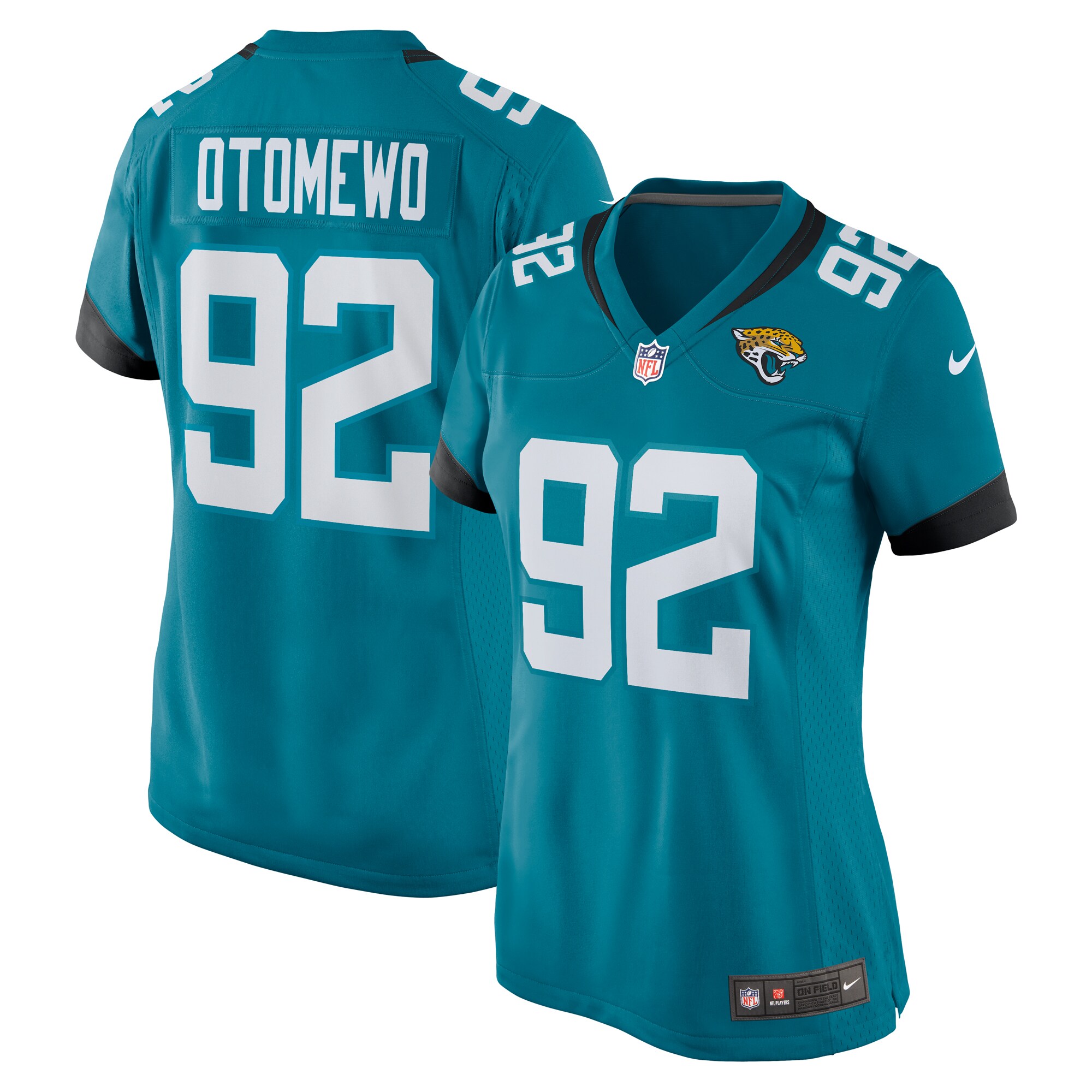 Esezi Otomewo Jacksonville Jaguars Women's Team Game Jersey -  Teal