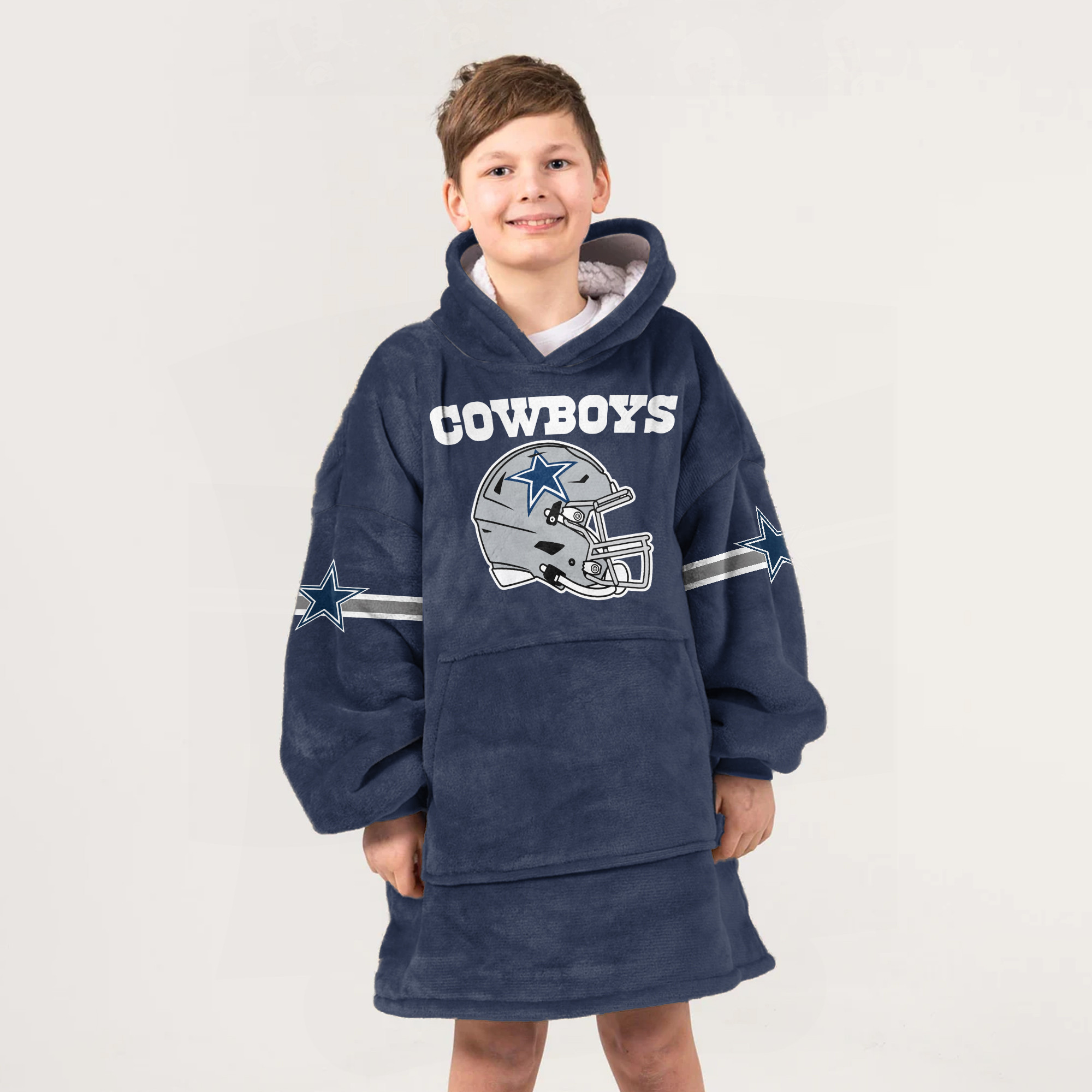 Adult Dallas Football Unisex Blanket Hoodie