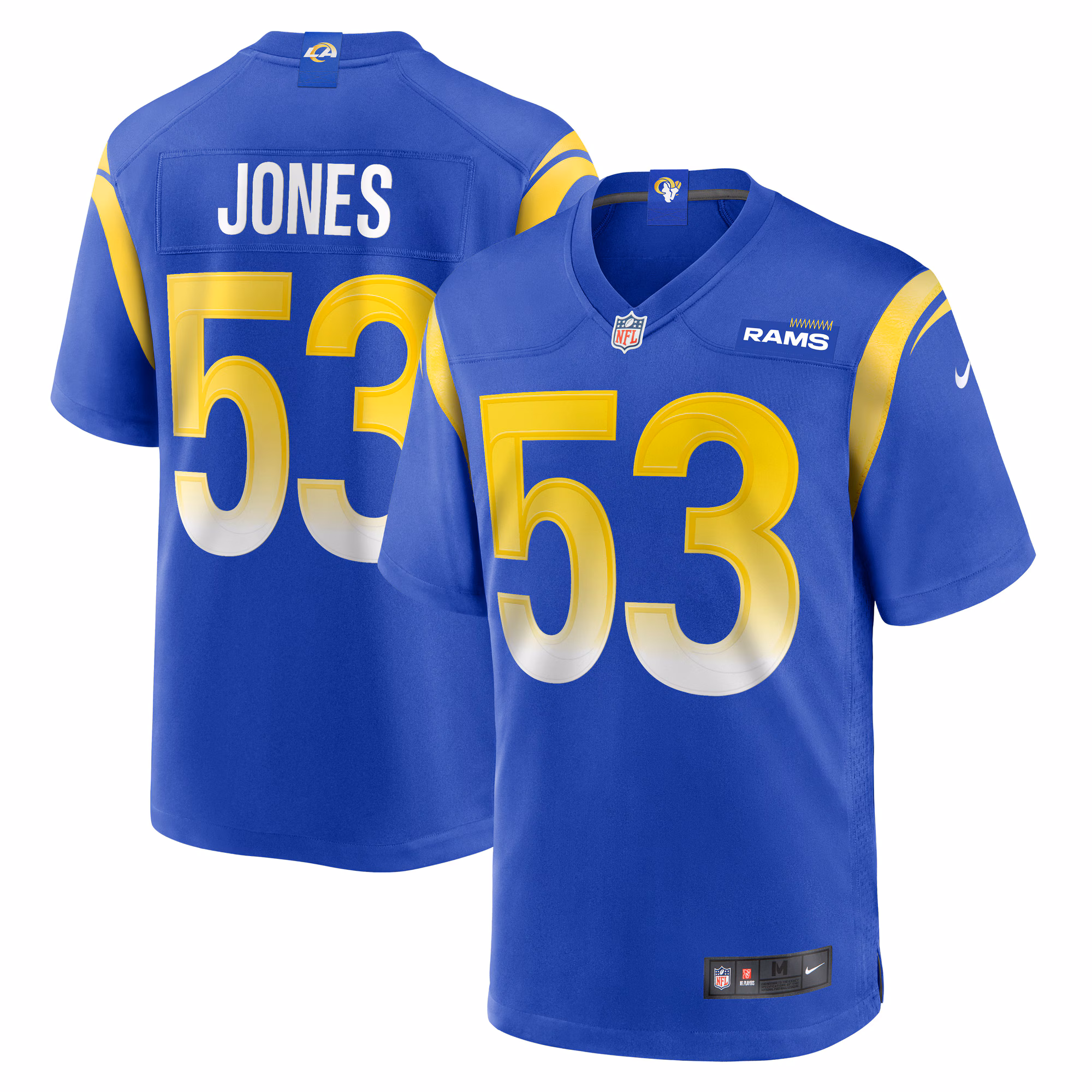 Ernest Jones Los Angeles Rams Game Player Jersey - Royal