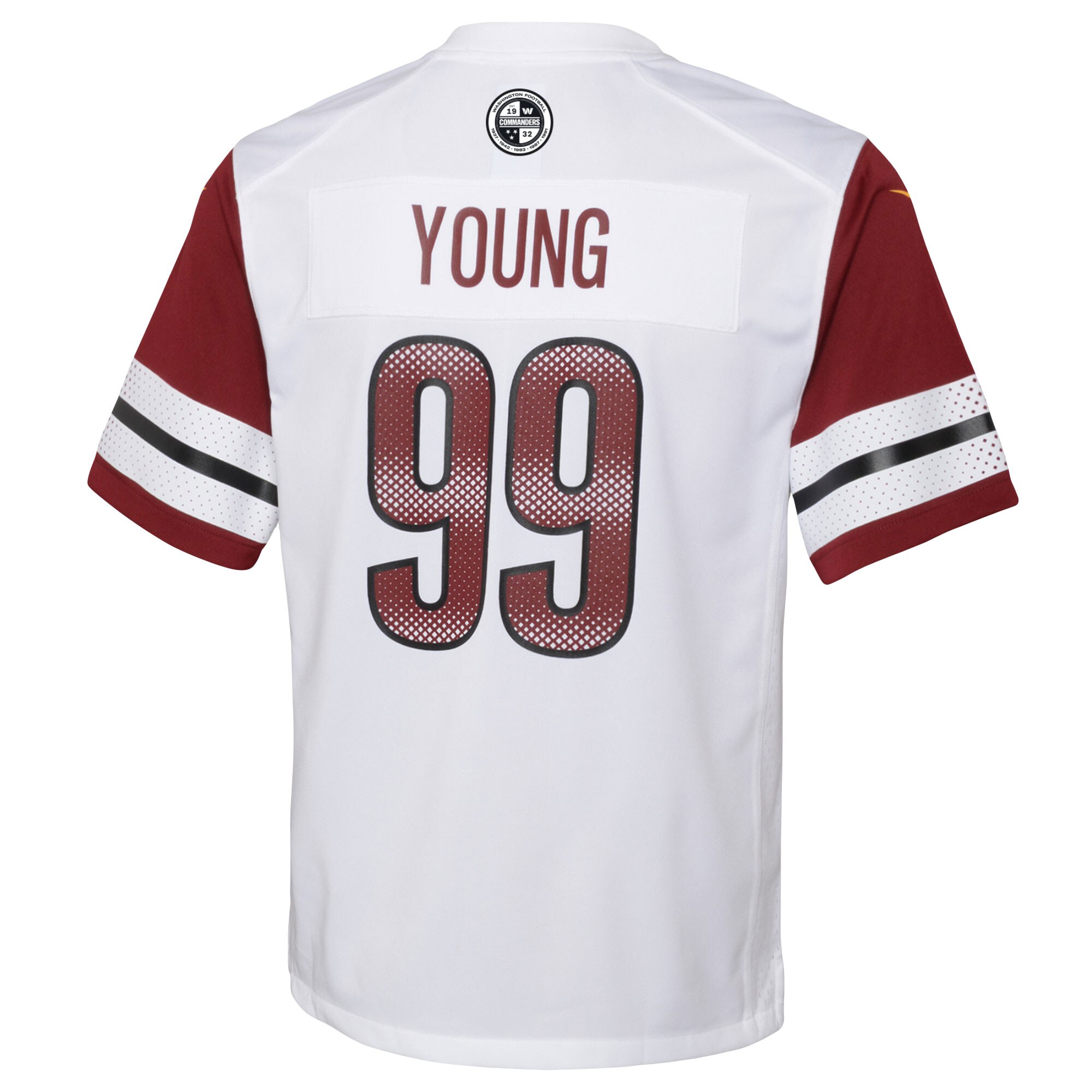 Chase Young Washington Commanders  Youth Game Jersey - White