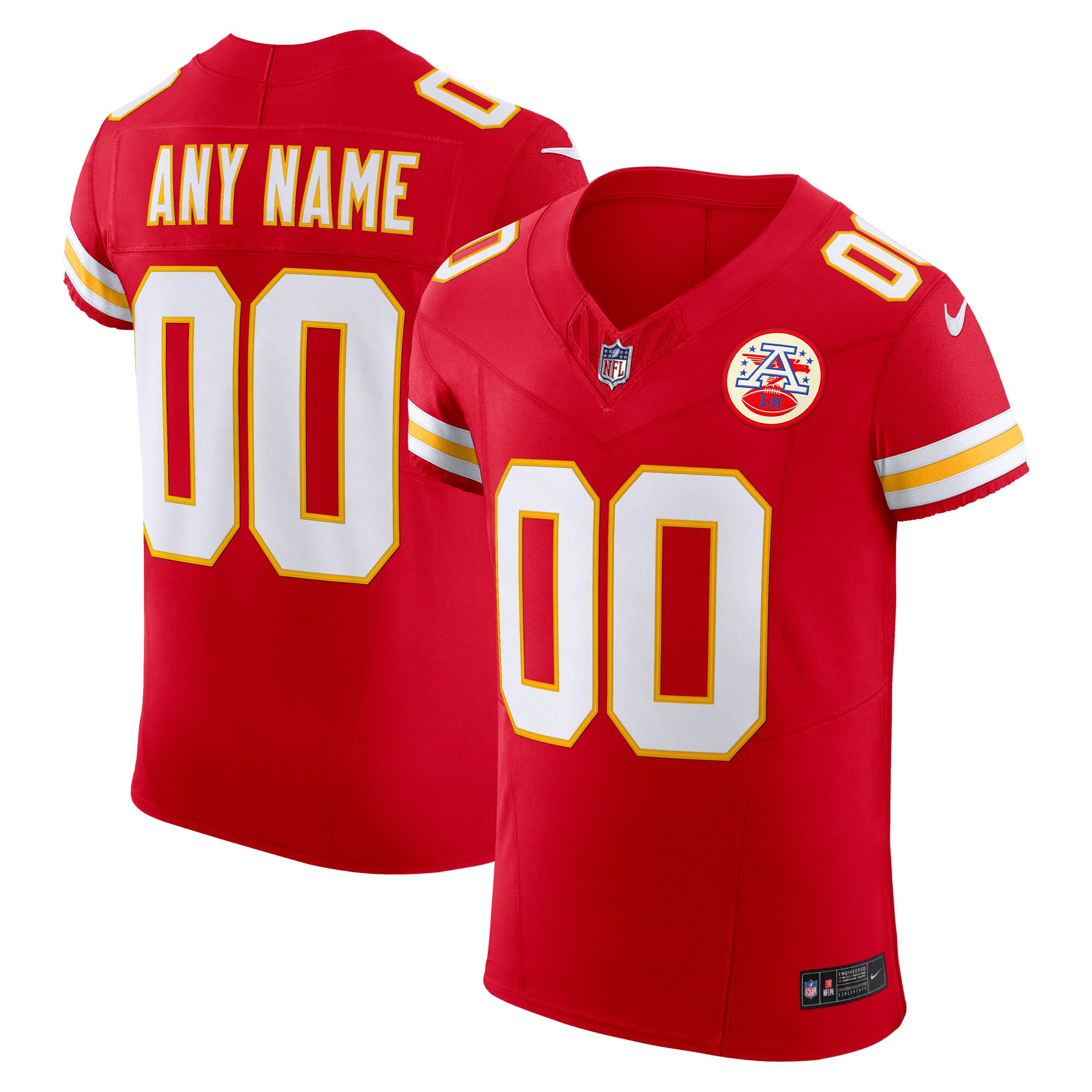 Kansas City Chiefs  Vapor F.U.S.E. Elite Custom Jersey - Red