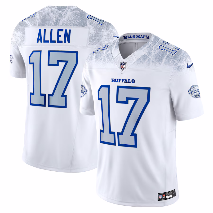Josh Allen #17 Buffalo Bills 2025 Rivalries Collection Limited Jersey - White