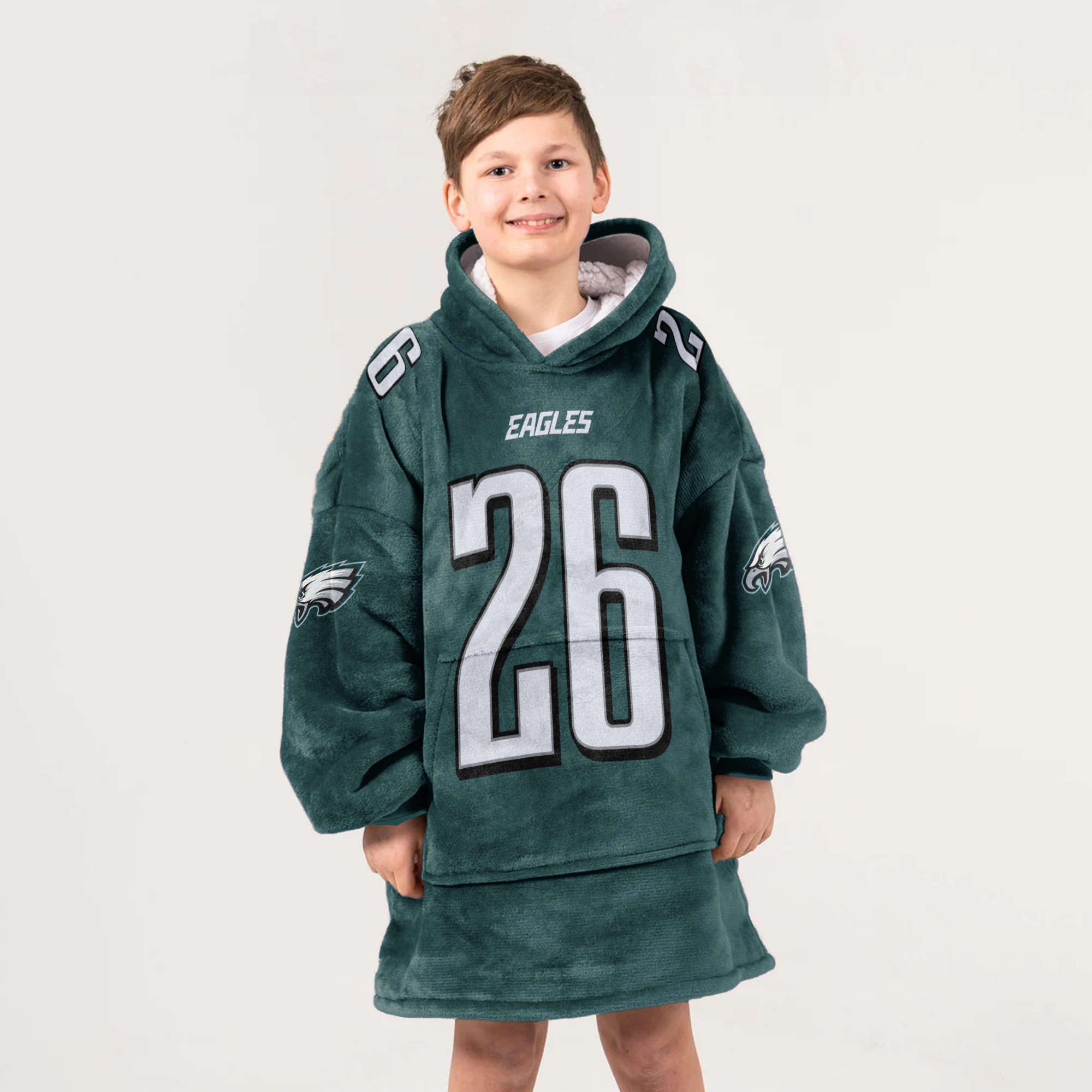 Adult Run It Back 26 Philadelphia Football Unisex Blanket Hoodie