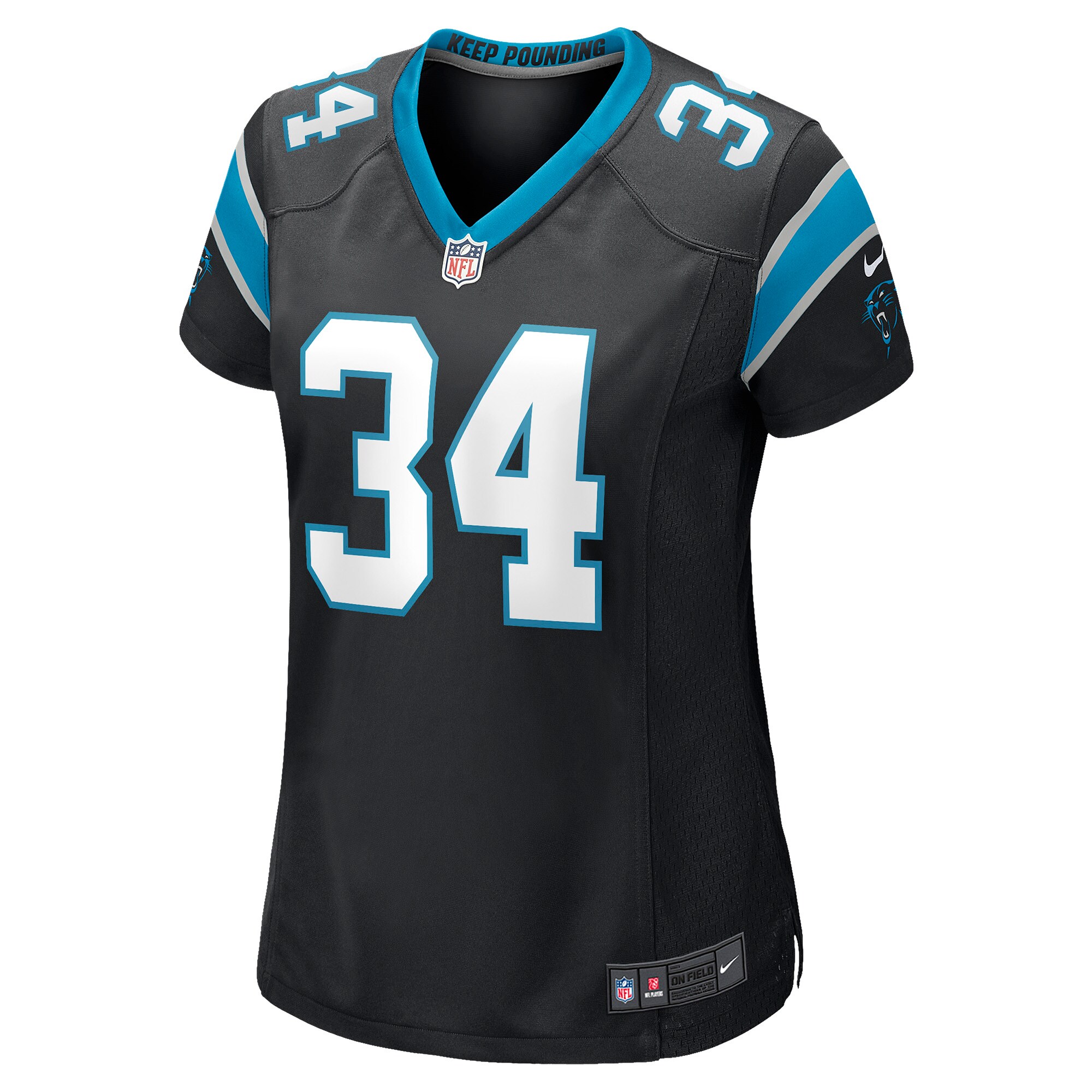 Sean Chandler Carolina Panthers  Women's Game Jersey - Black