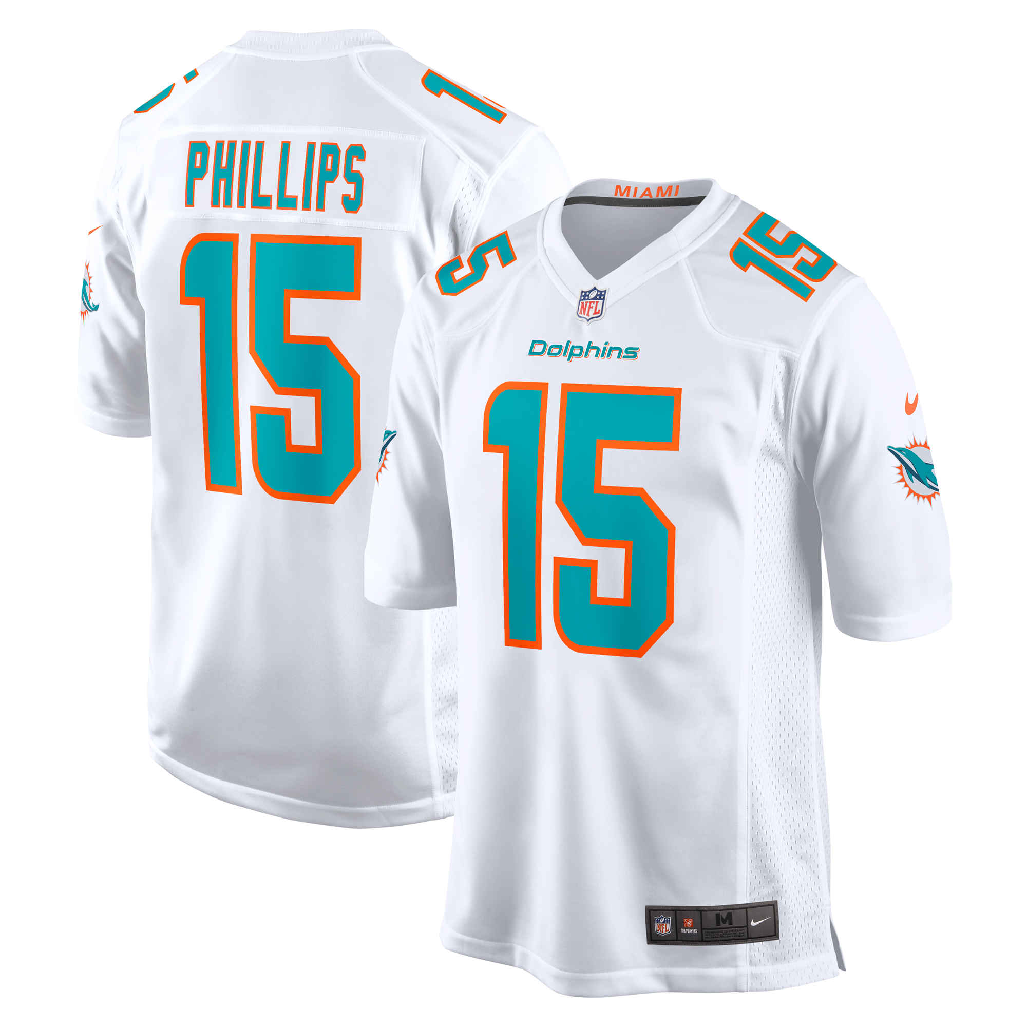 Jaelan Phillips Miami Dolphins  Game Jersey -  White