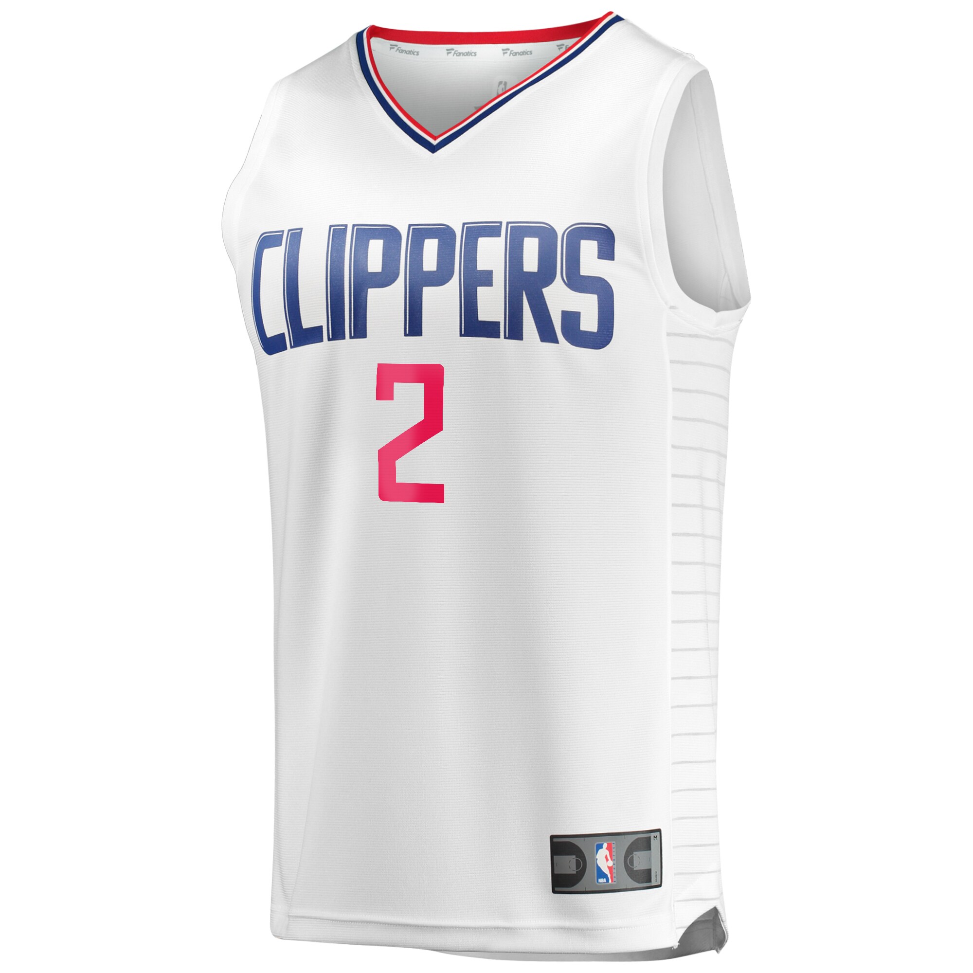 Kawhi Leonard LA Clippers  Fast Break Replica Player Jersey - White - Association Edition