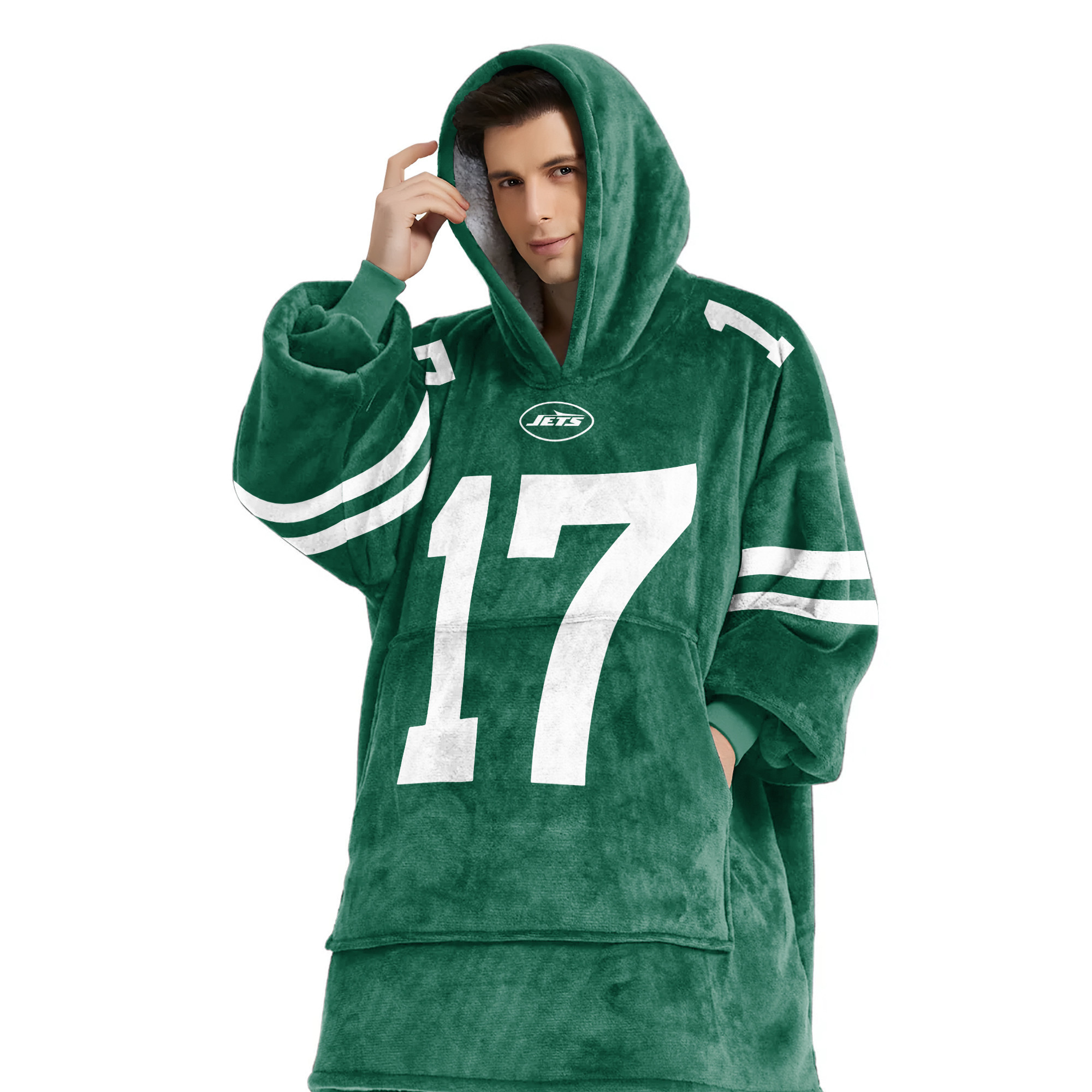 Adult DA 17 New York Football Unisex Blanket Hoodie
