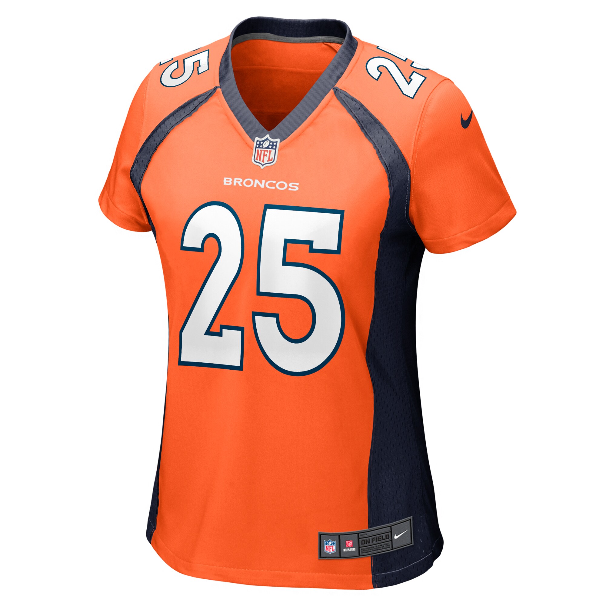 Samaje Perine Denver Broncos Women's Game Player Jersey - Orange