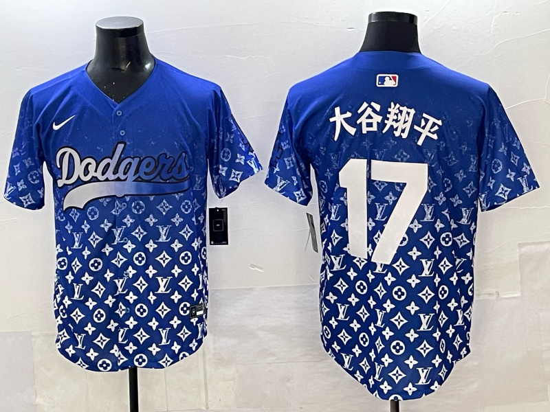 Men's #17 Shohei Ohtani Los Angeles Dodgers 2025 Custom Cool Jersey