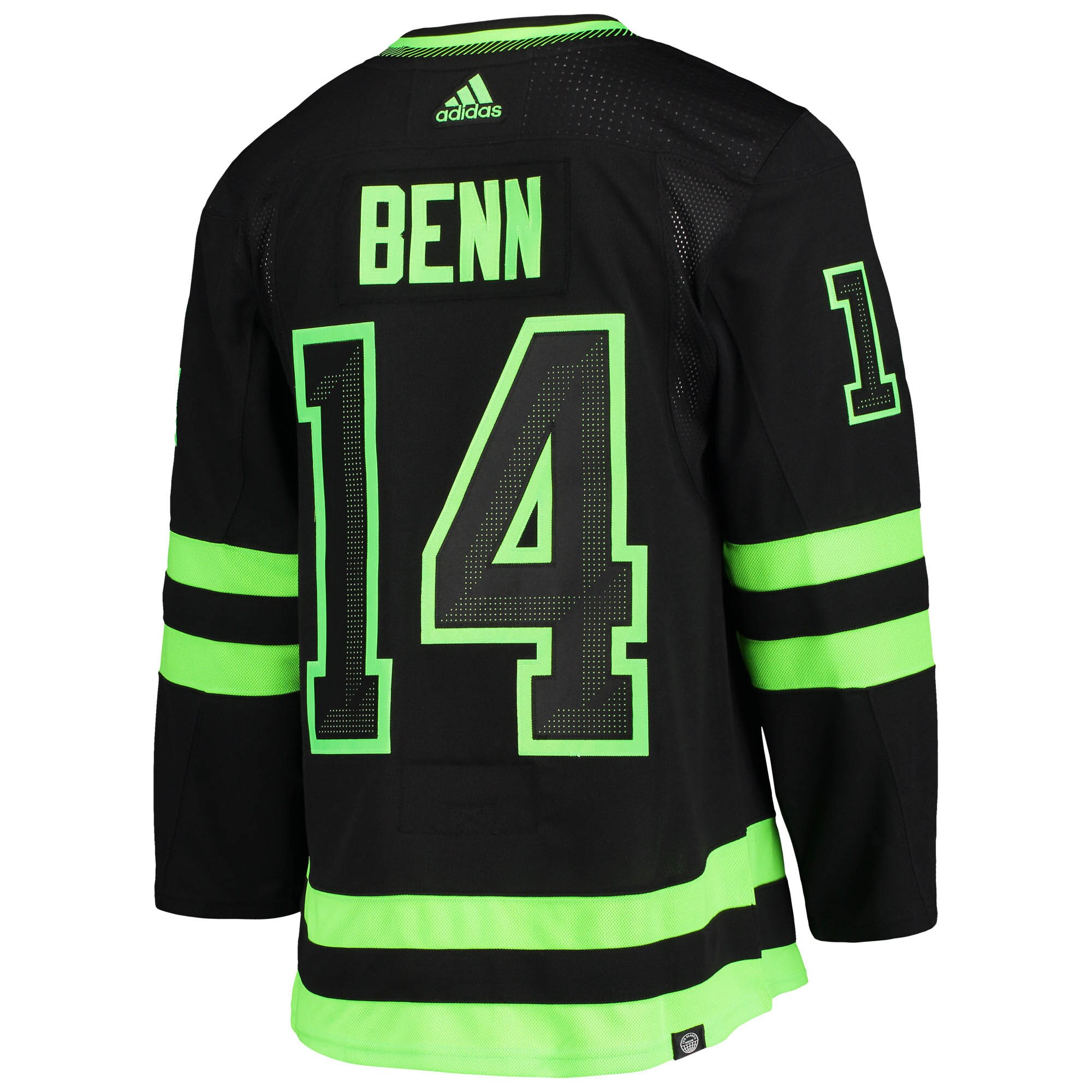 Jamie Benn Dallas Stars  Alternate Captain Patch Primegreen Authentic Pro Player Jersey - Black
