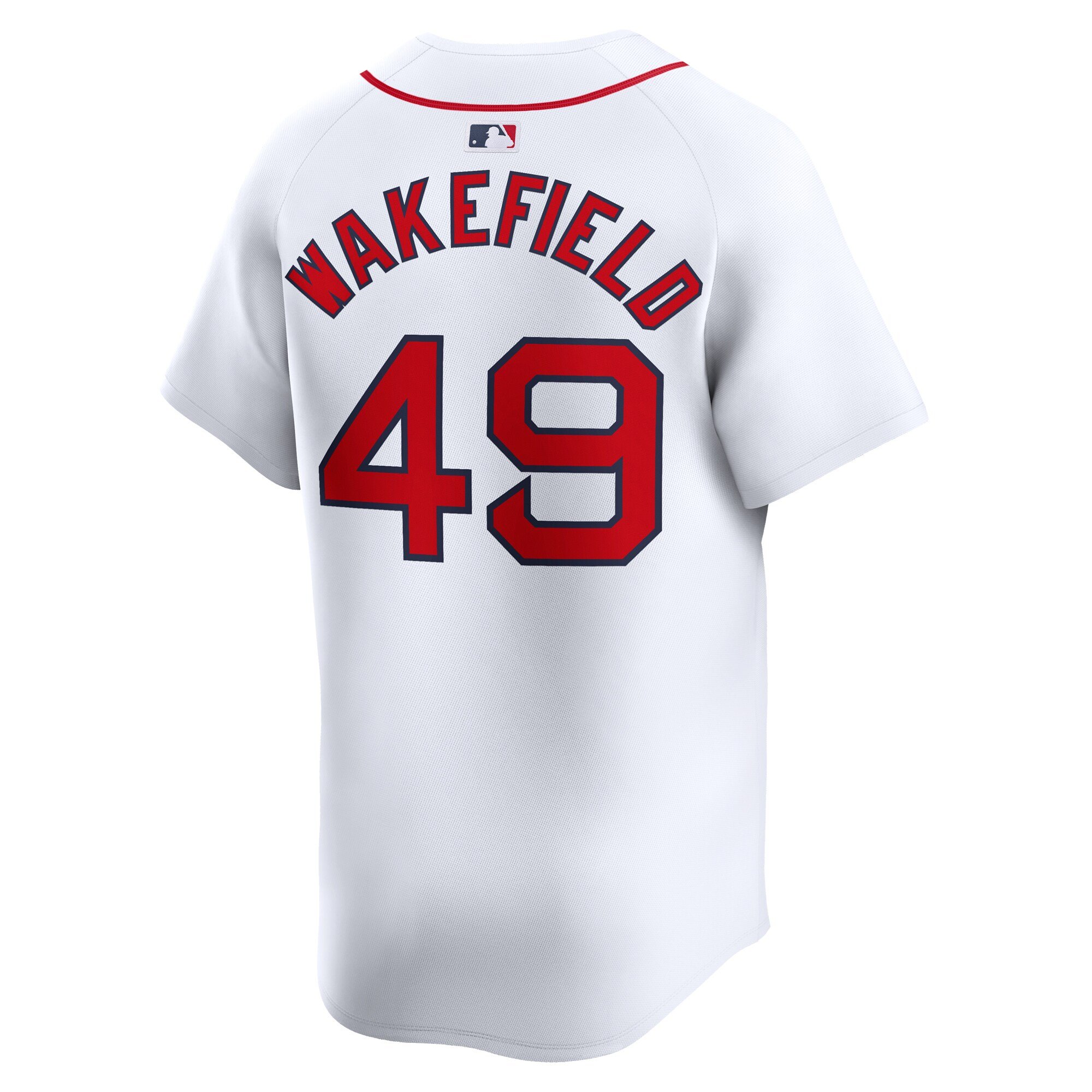 Men's Boston Red Sox Tim Wakefield  White Home Limited Player Jersey
