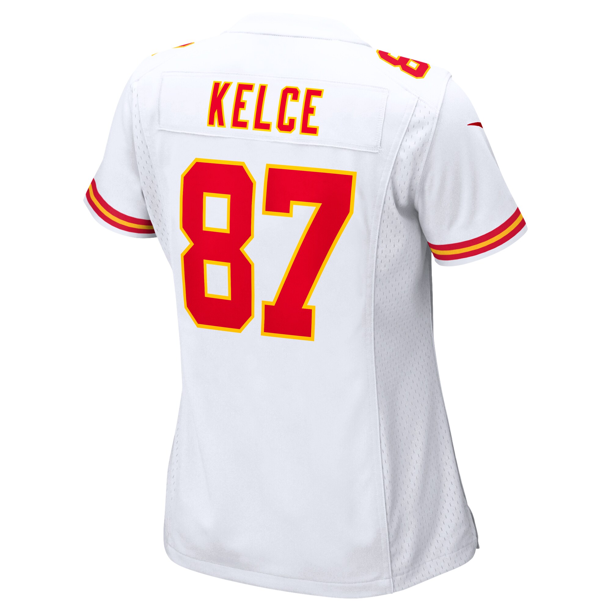 Travis Kelce Kansas City Chiefs  Women's Super Bowl LVII Patch Away Game Jersey - White
