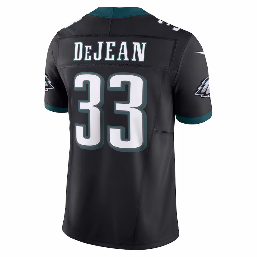 Men's Philadelphia Eagles #33 Cooper DeJean Black Alternate Vapor F.U.S.E. Limited Jersey