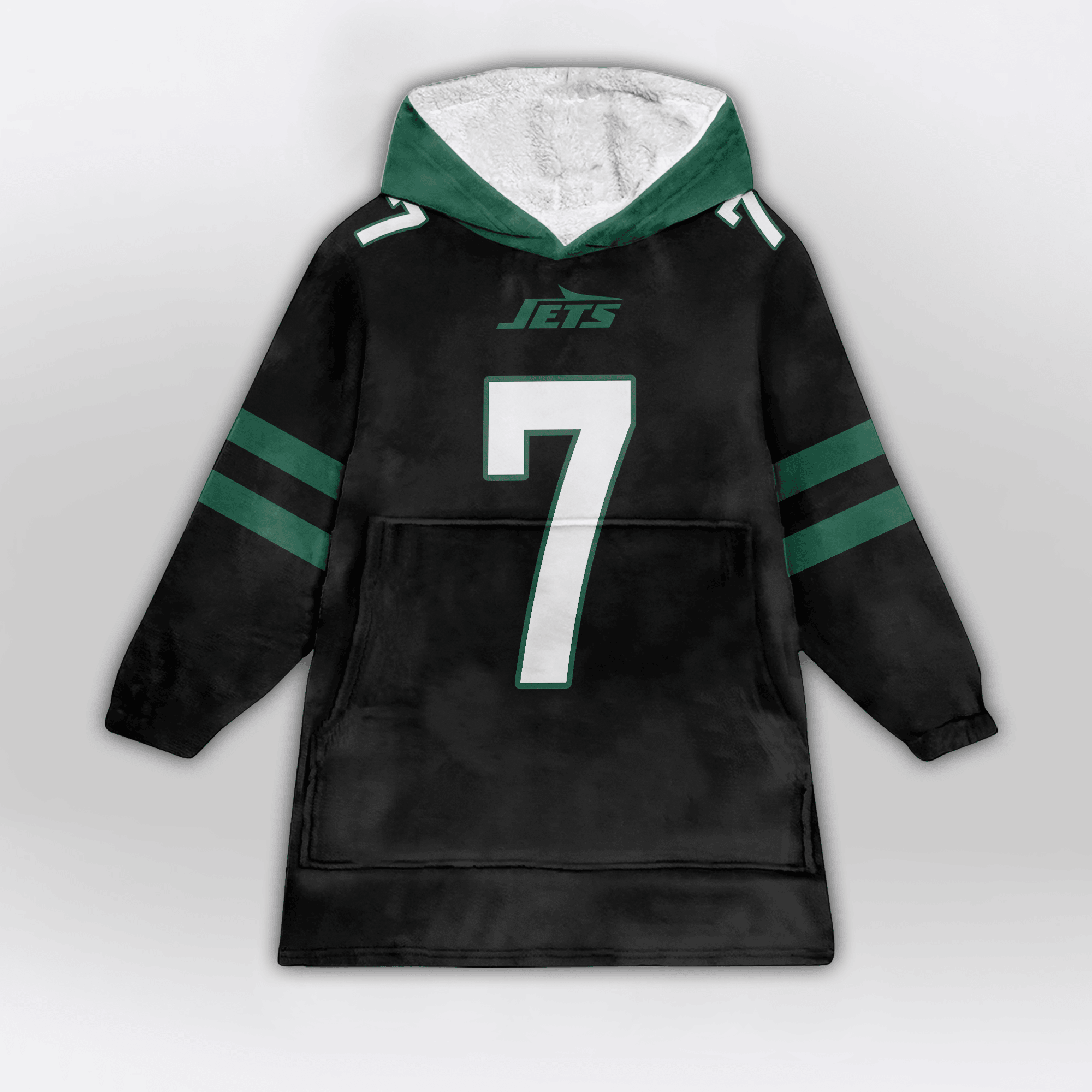 Adult J.F 7 New York J Football Unisex Blanket Hoodie
