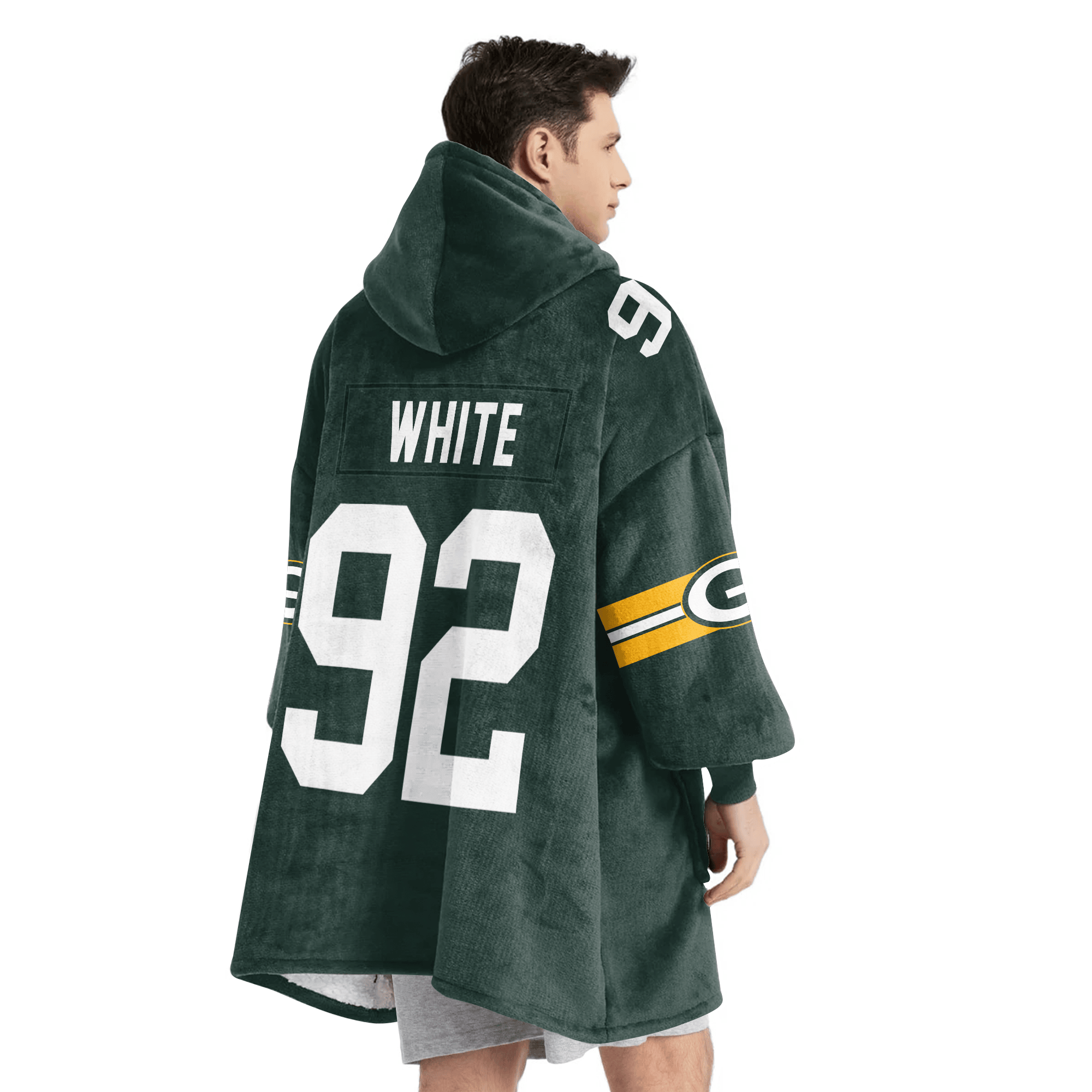 Adult 92 Green Bay Football Unisex Blanket Hoodie