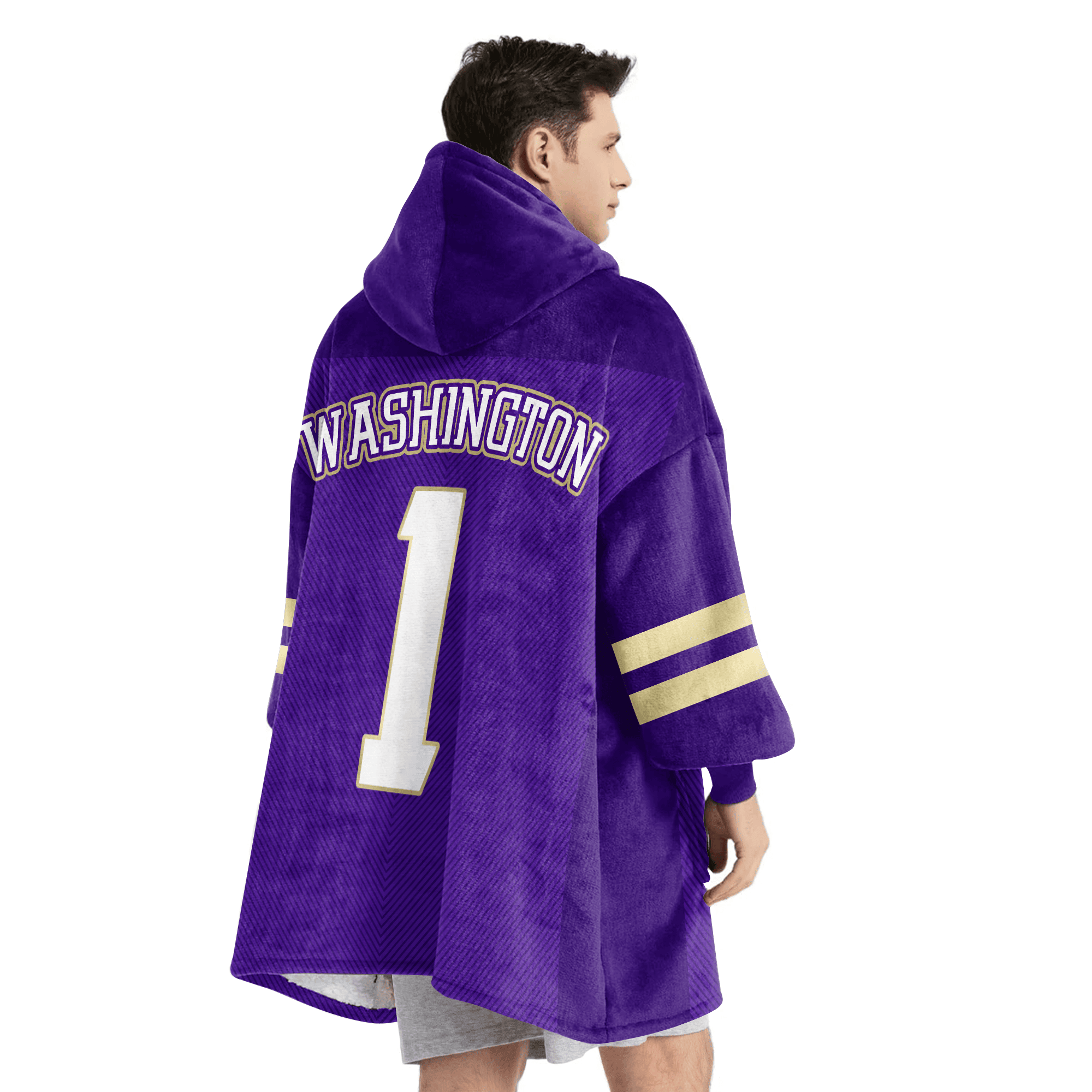 Adult 1 Washington Football Unisex Blanket Hoodie
