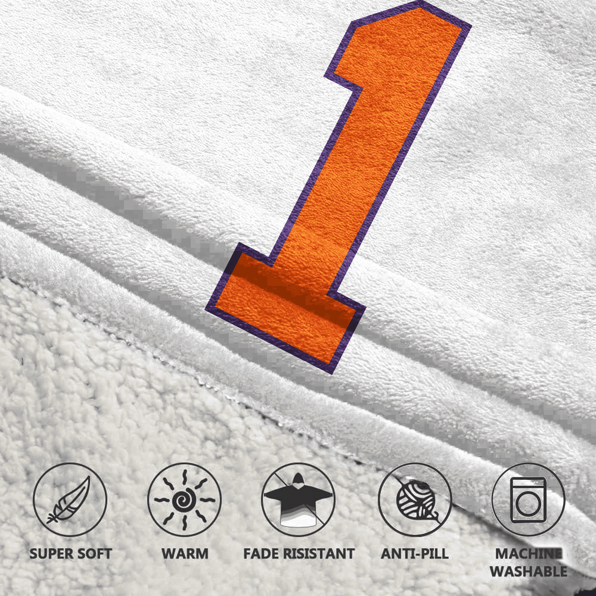 Kid 1 Clemson Football Unisex Blanket Hoodie