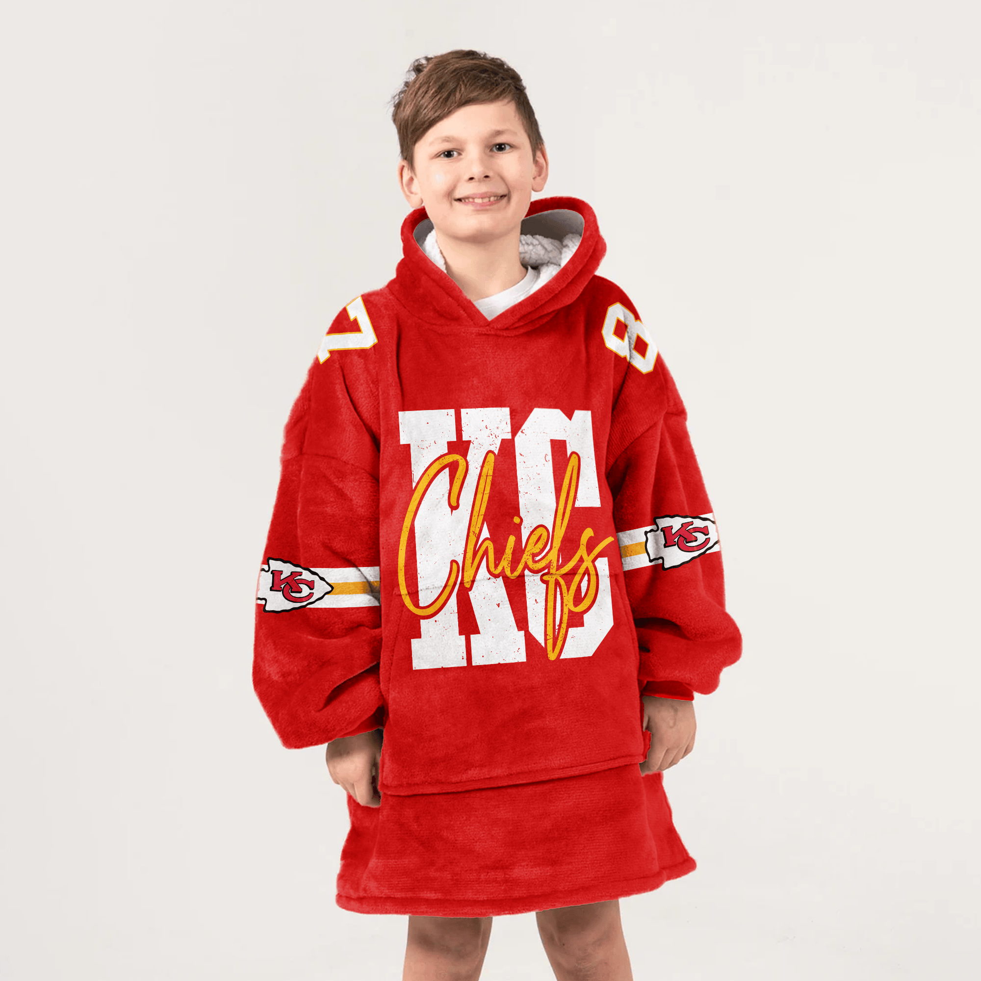 Kansas City Football Unisex Blanket Hoodie