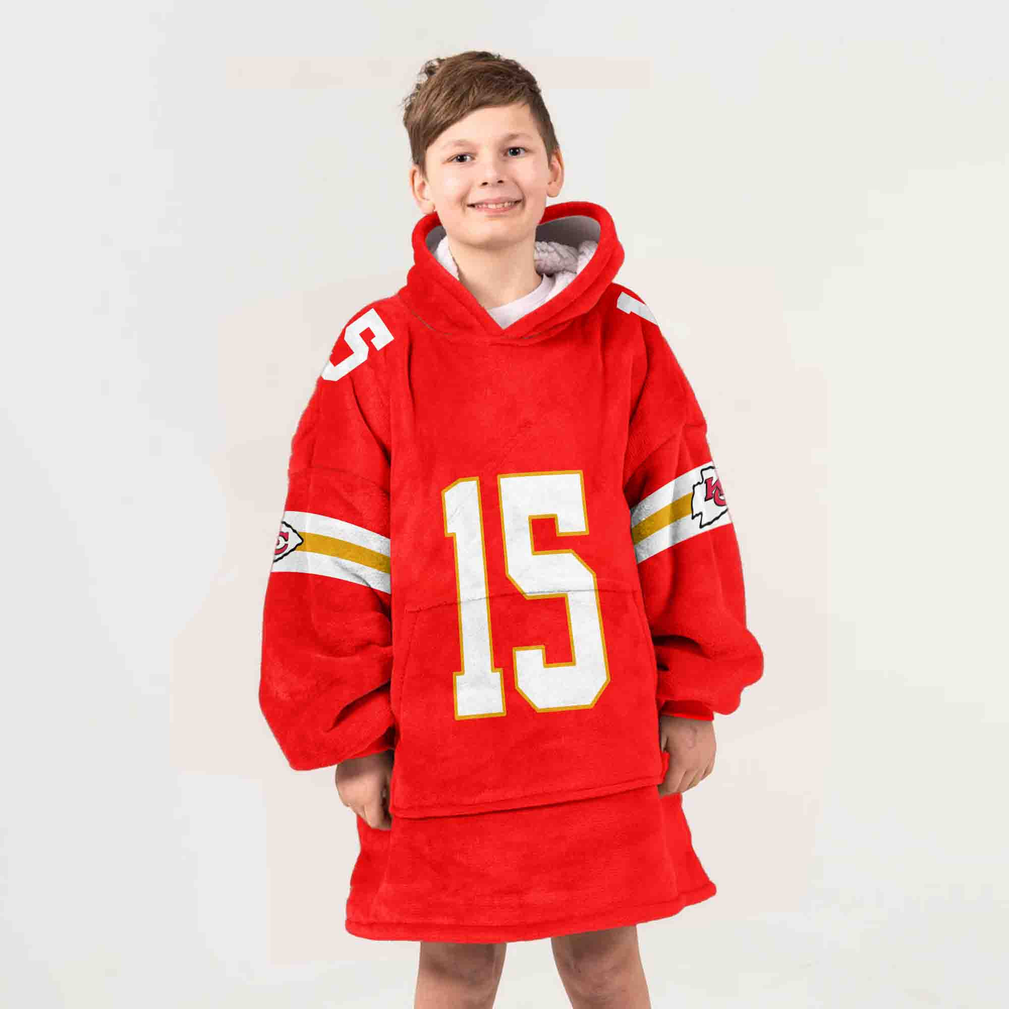 Adult P.M 15 Kansas City Football Unisex Blanket Hoodie