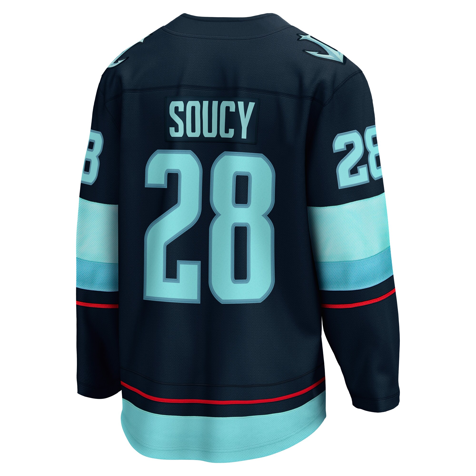 Carson Soucy Seattle Kraken Home Breakaway Player Jersey - Deep Sea Blue