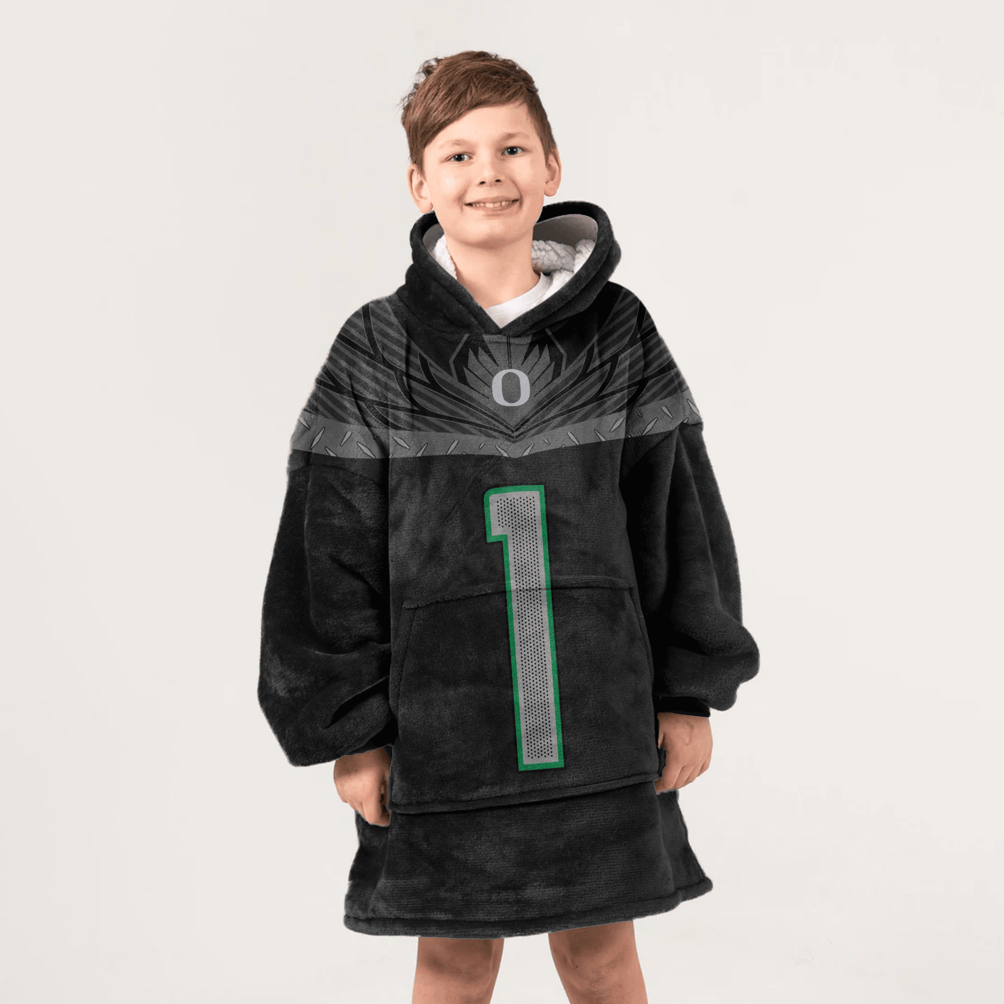 Kid D.M 1 Oregon Football Unisex Blanket Hoodie