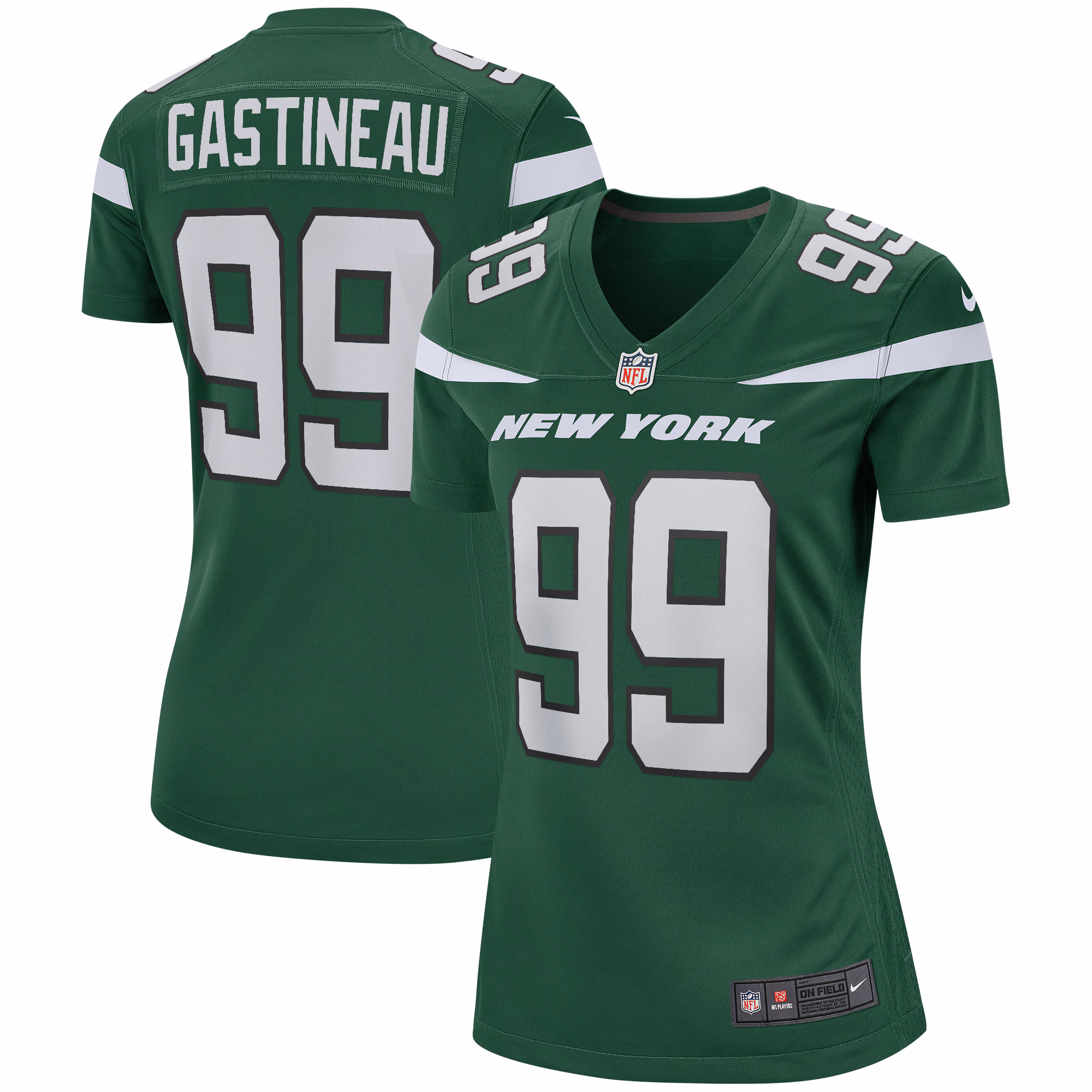 Mark Gastineau New York Jets Women's Game Retired Player Jersey - Gotham Green