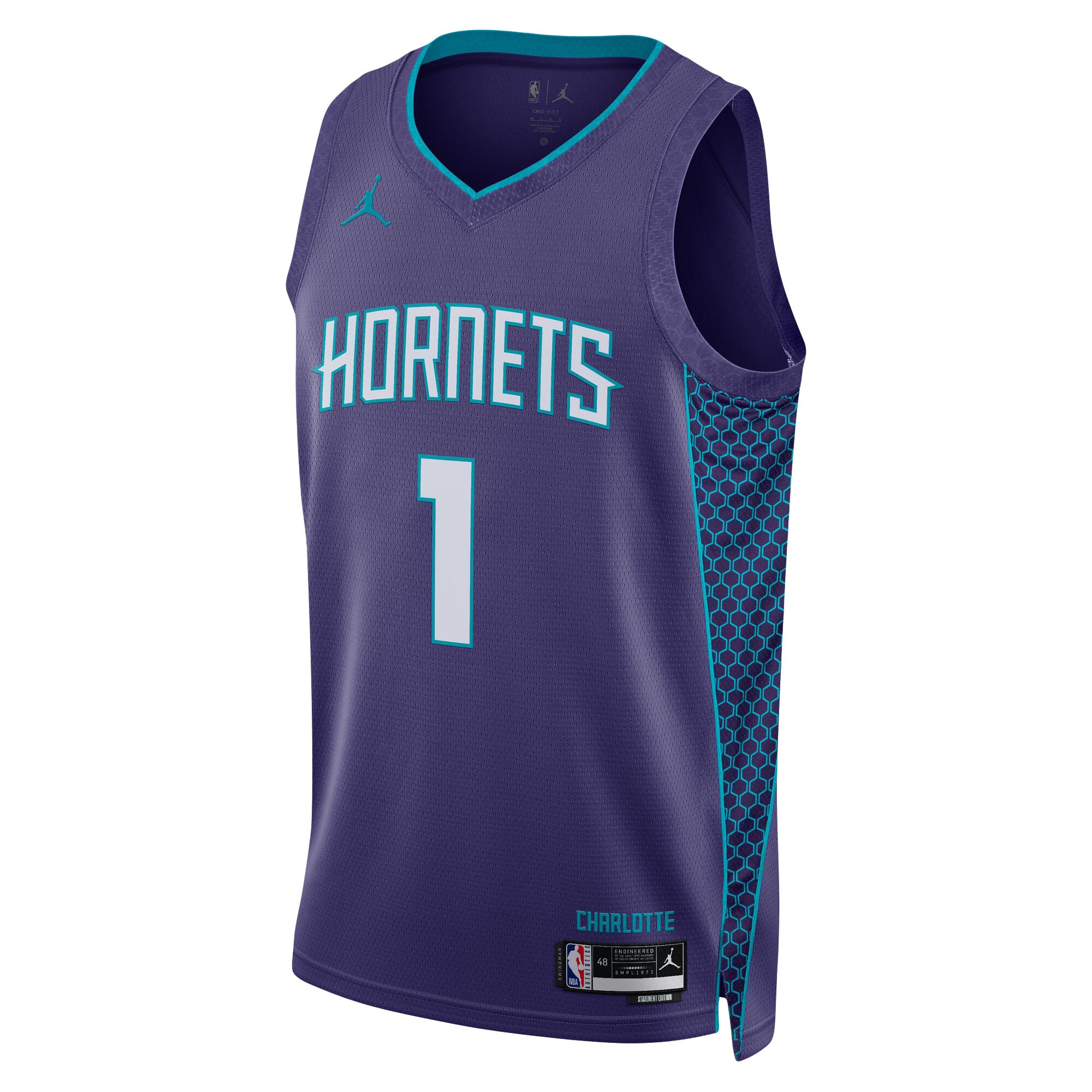 LaMelo Ball 2022/23 Charlotte Hornets  Brand Unisex Swingman Jersey - Statement Edition - Purple