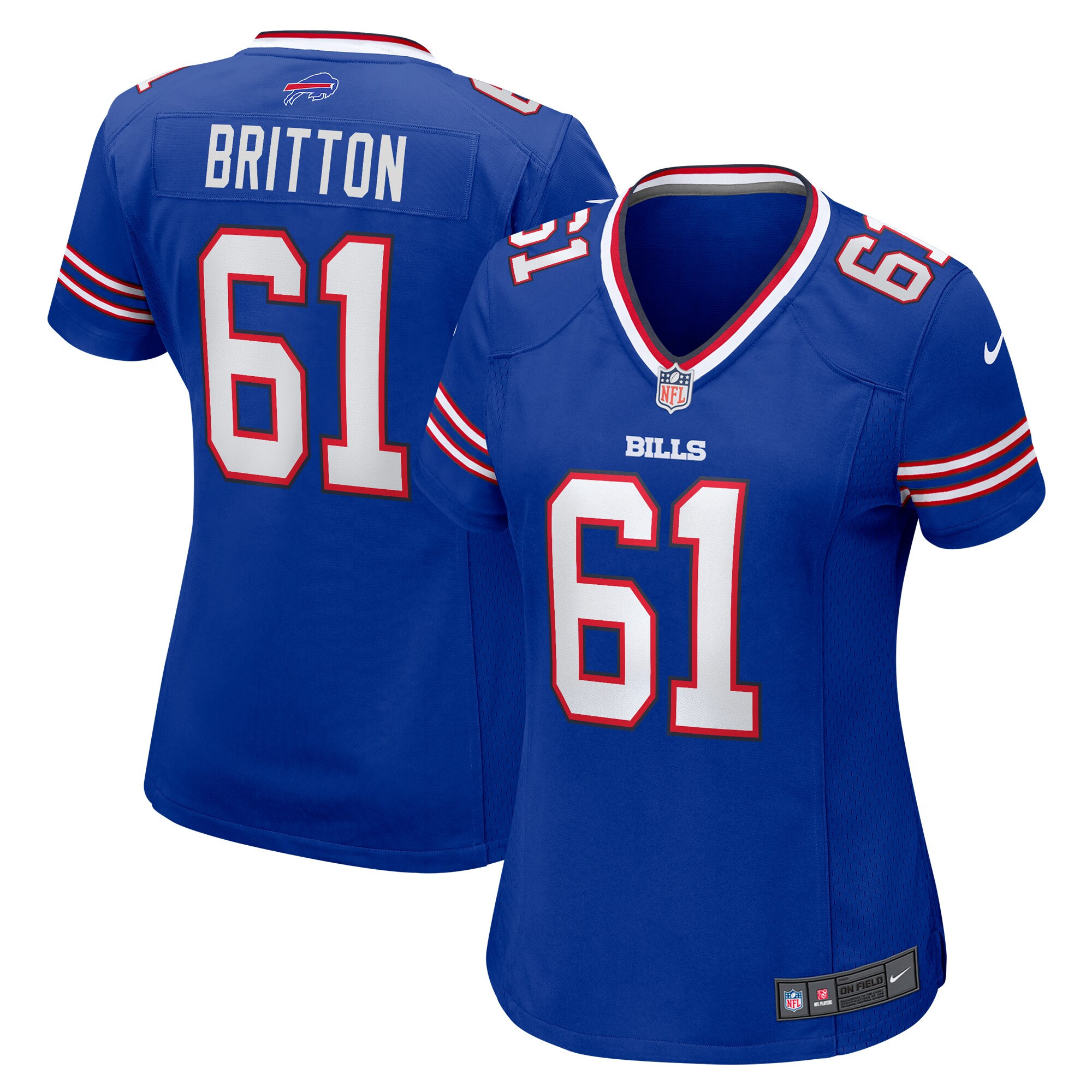 Gunner Britton Buffalo Bills Women's Game Jersey -  Royal