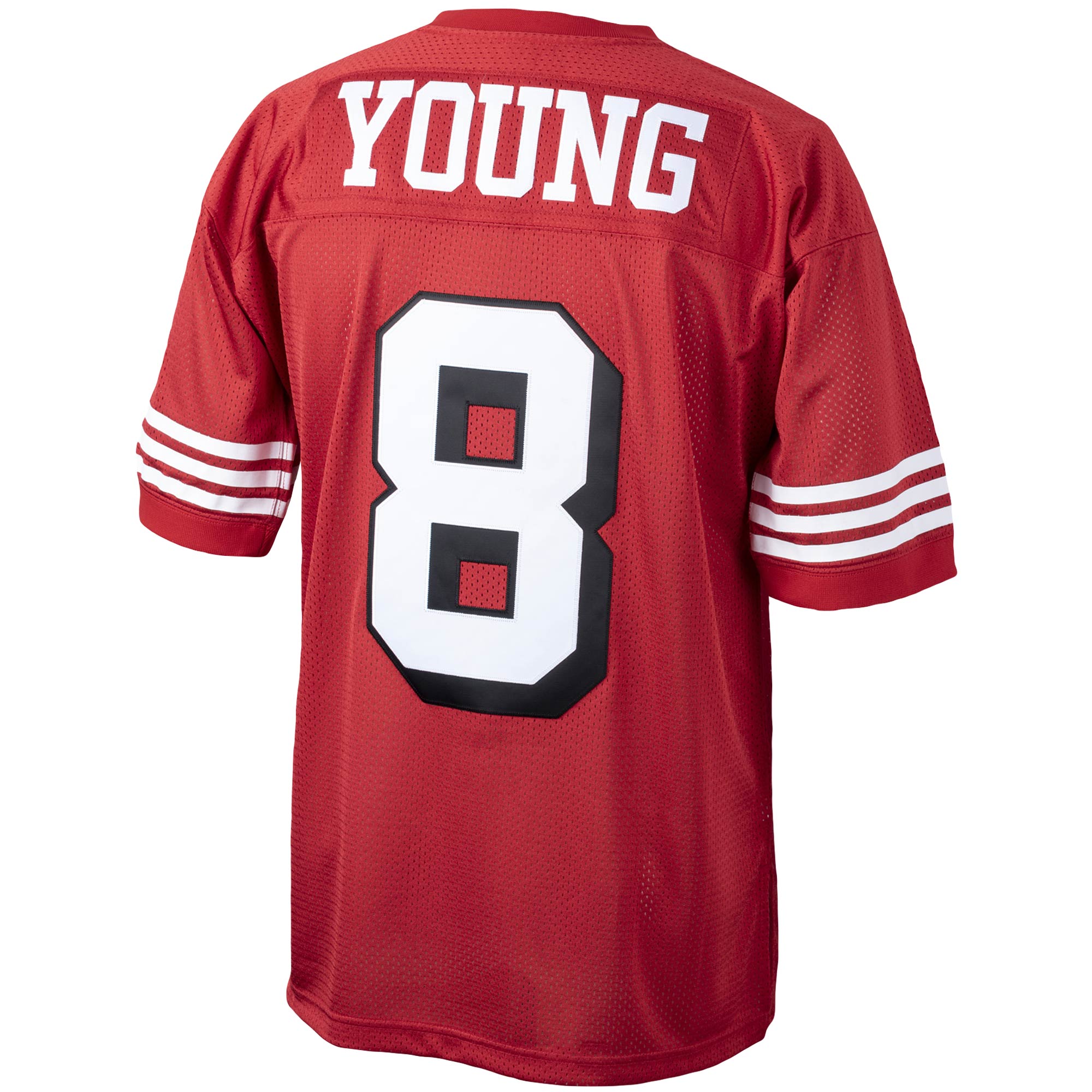 Steve Young San Francisco 49ers  1994 Authentic Throwback Retired Player Jersey - Scarlet