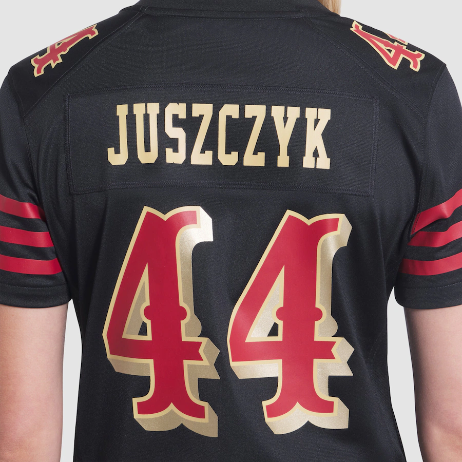 Kyle Juszczyk #44 San Francisco 49ers Women's 2025 Rivalries Collection Game Jersey - Black